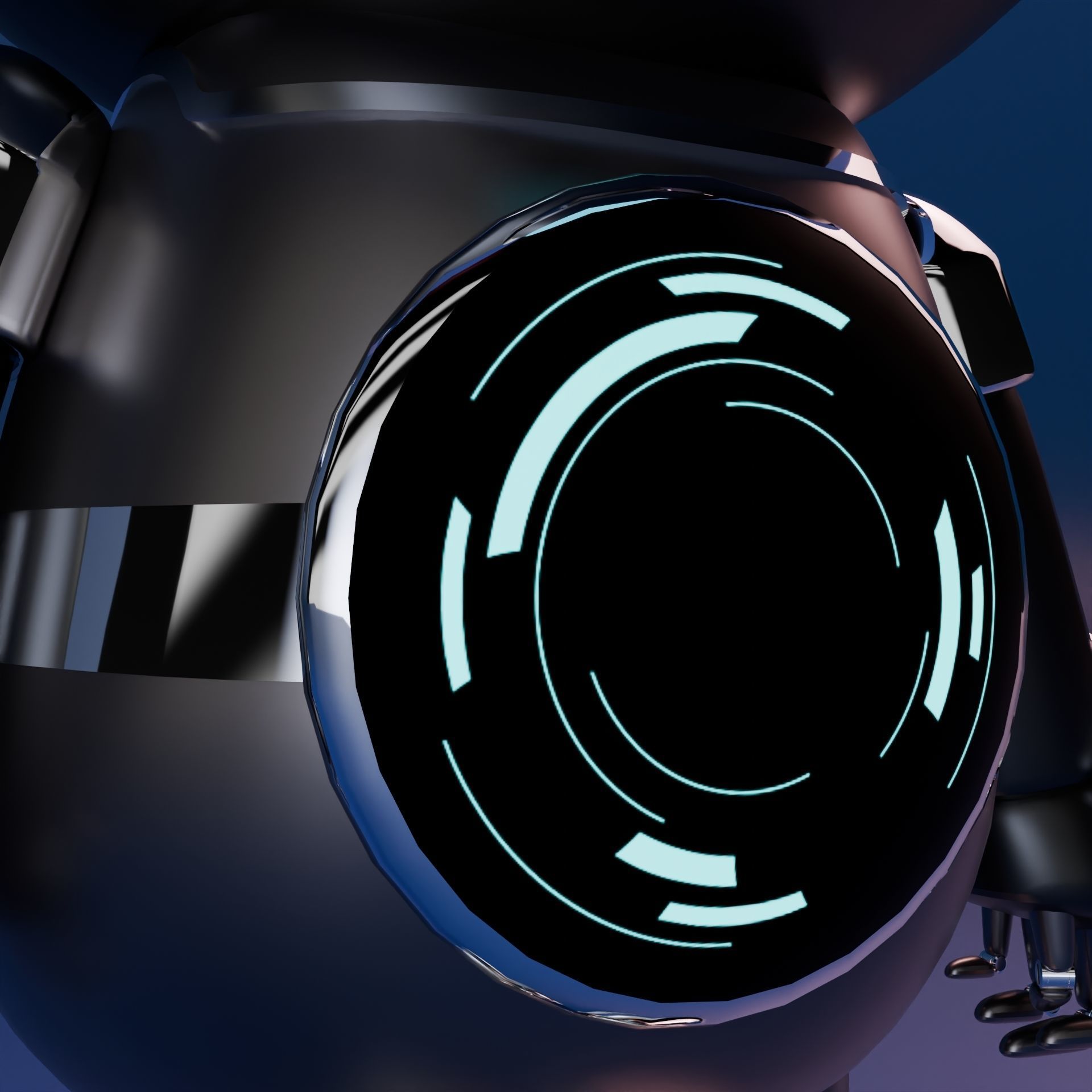 Robot model Low-poly 3D model_5