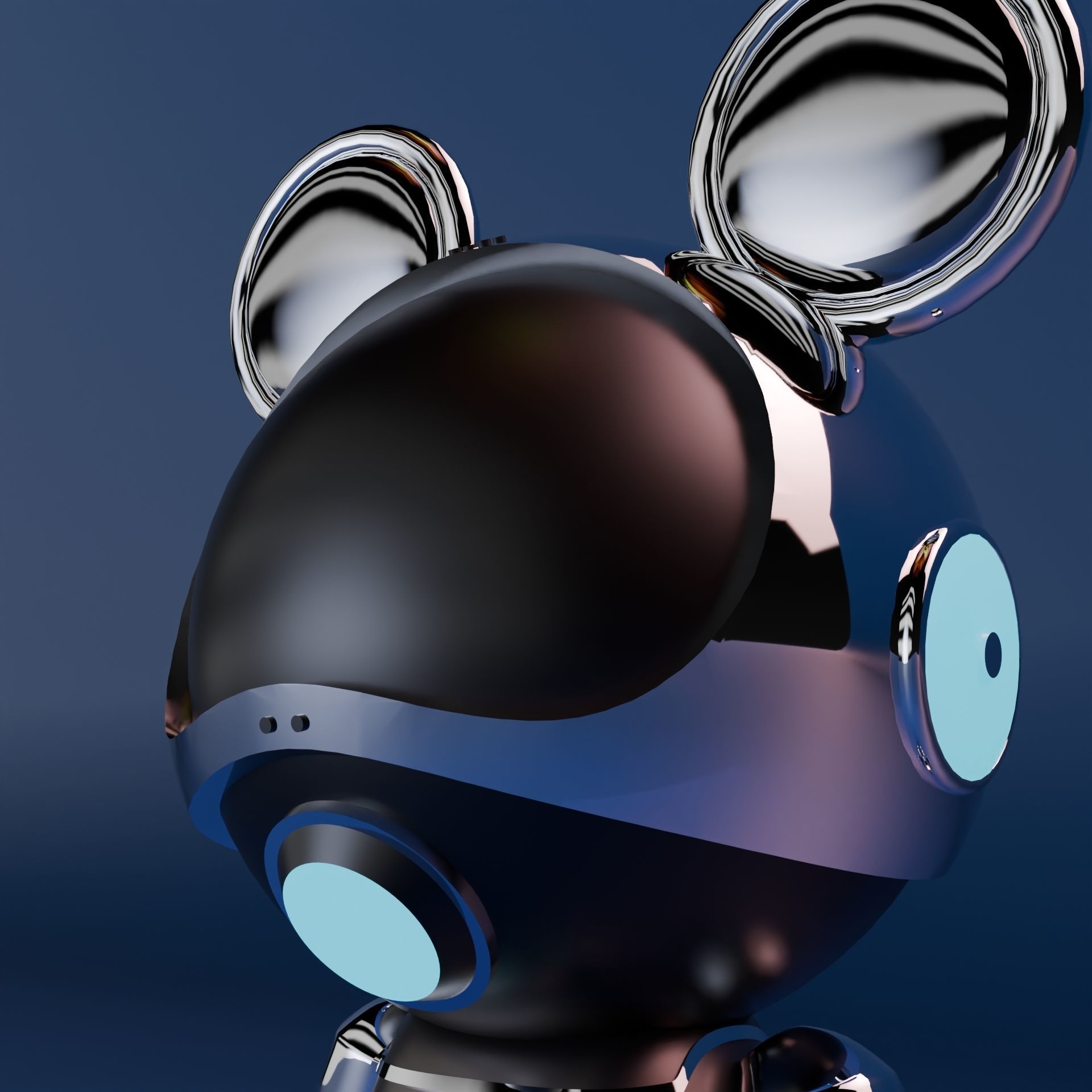 Robot model Low-poly 3D model_7