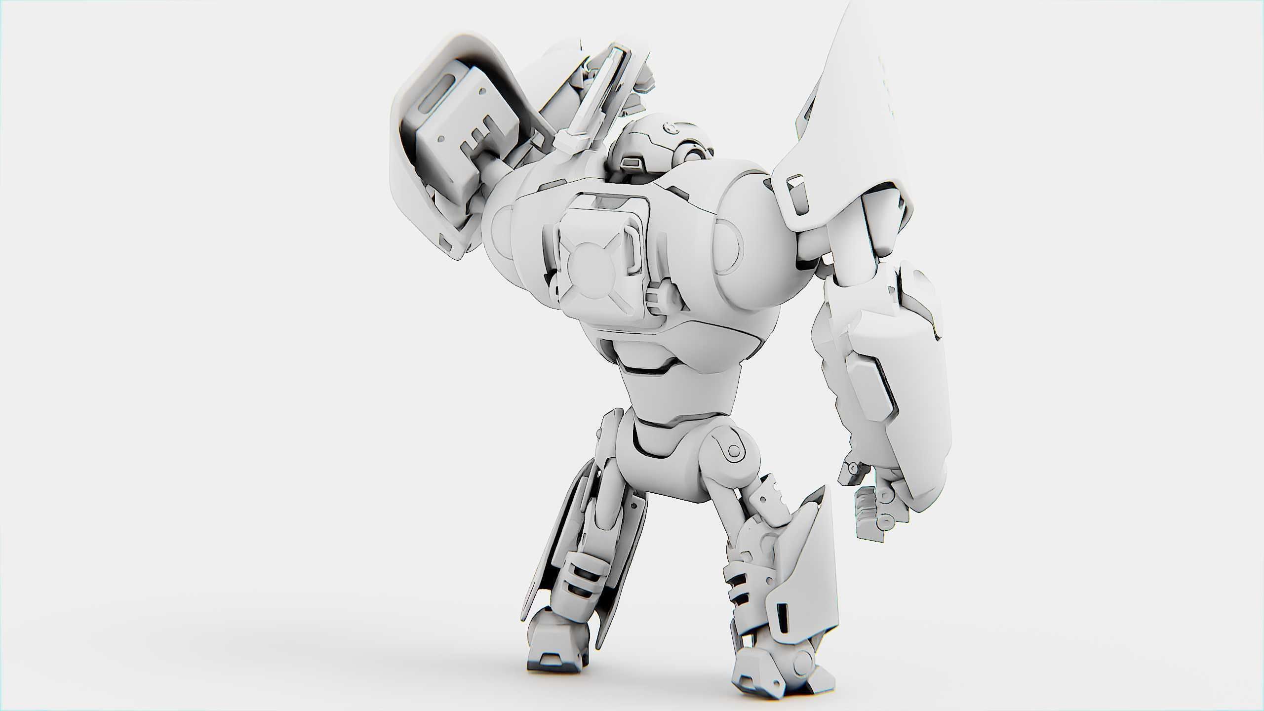 BATTLE DROID EREVOS Rigged for Unreal Engine - Unity - MIXAMO  3D model_33