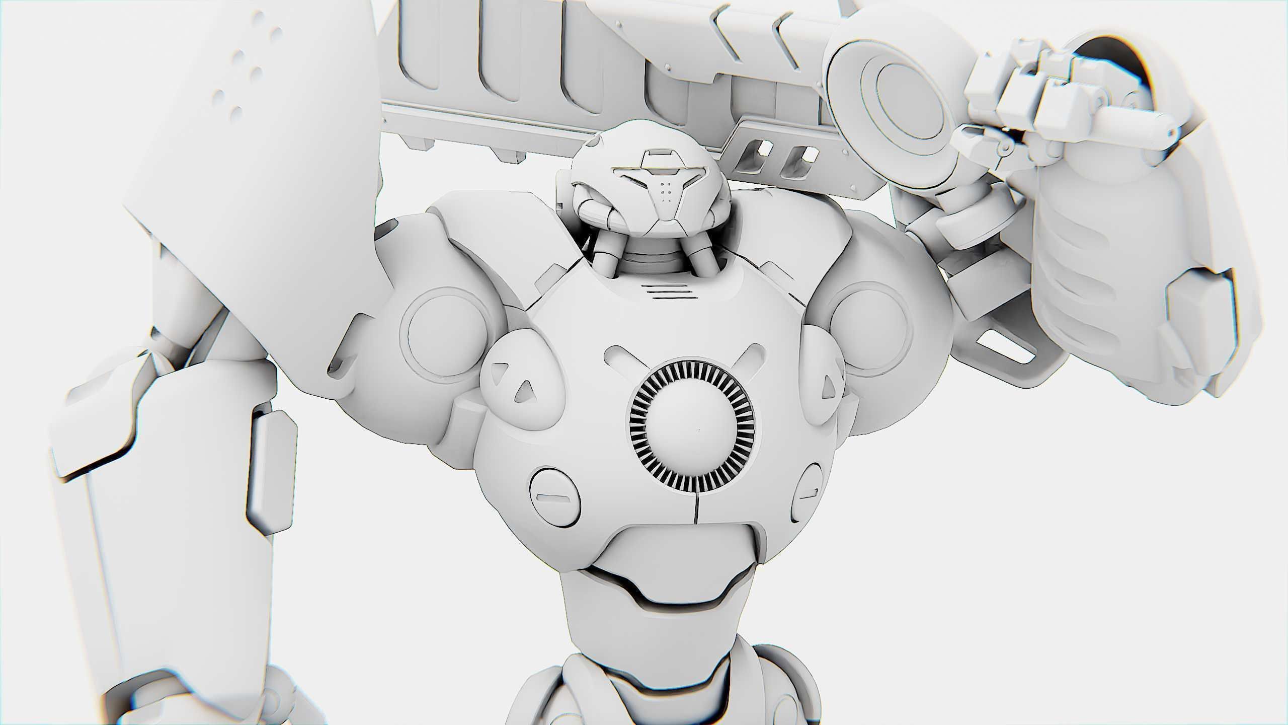 BATTLE DROID EREVOS Rigged for Unreal Engine - Unity - MIXAMO  3D model_34