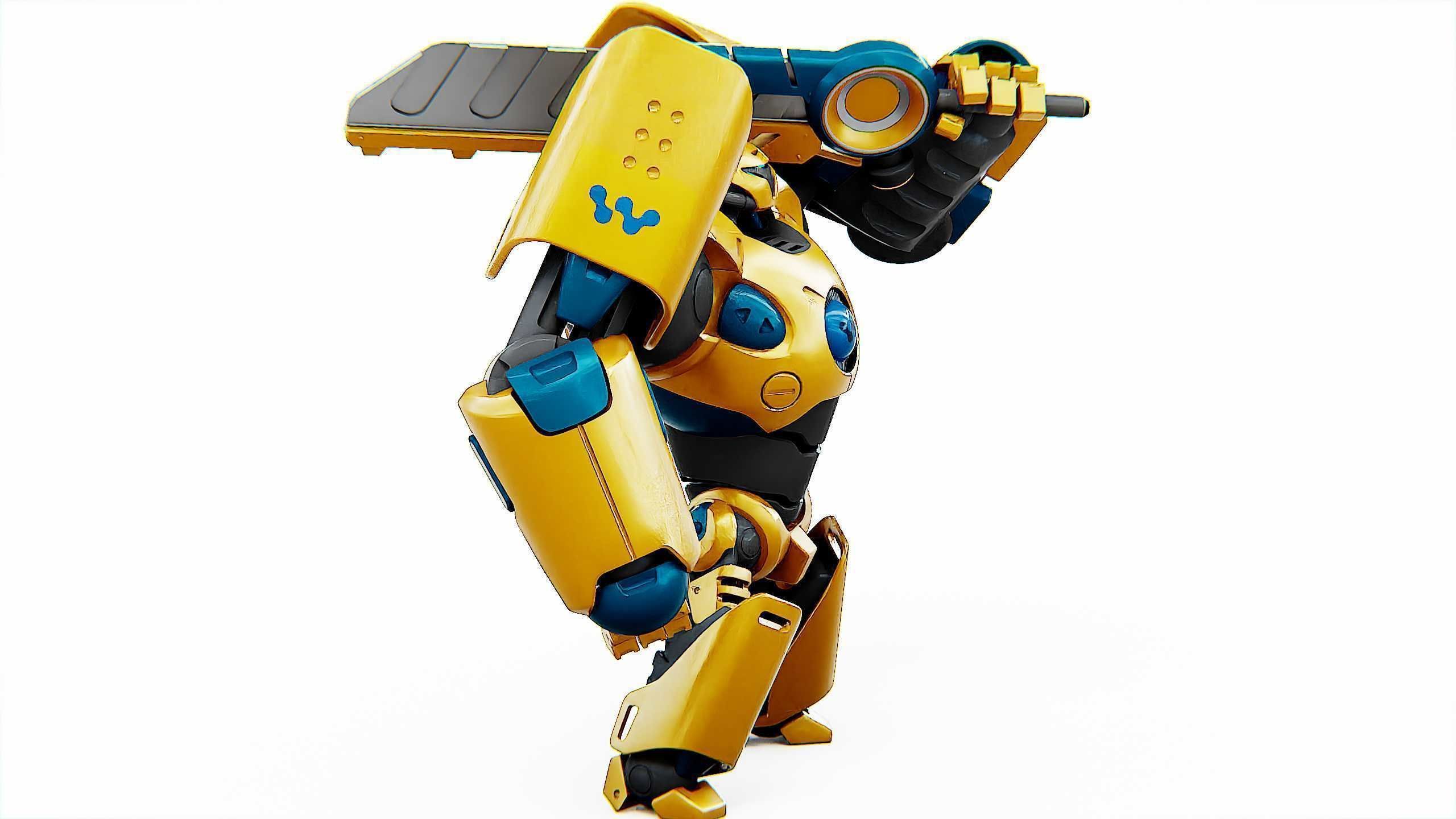 BATTLE DROID EREVOS Rigged for Unreal Engine - Unity - MIXAMO  3D model_5