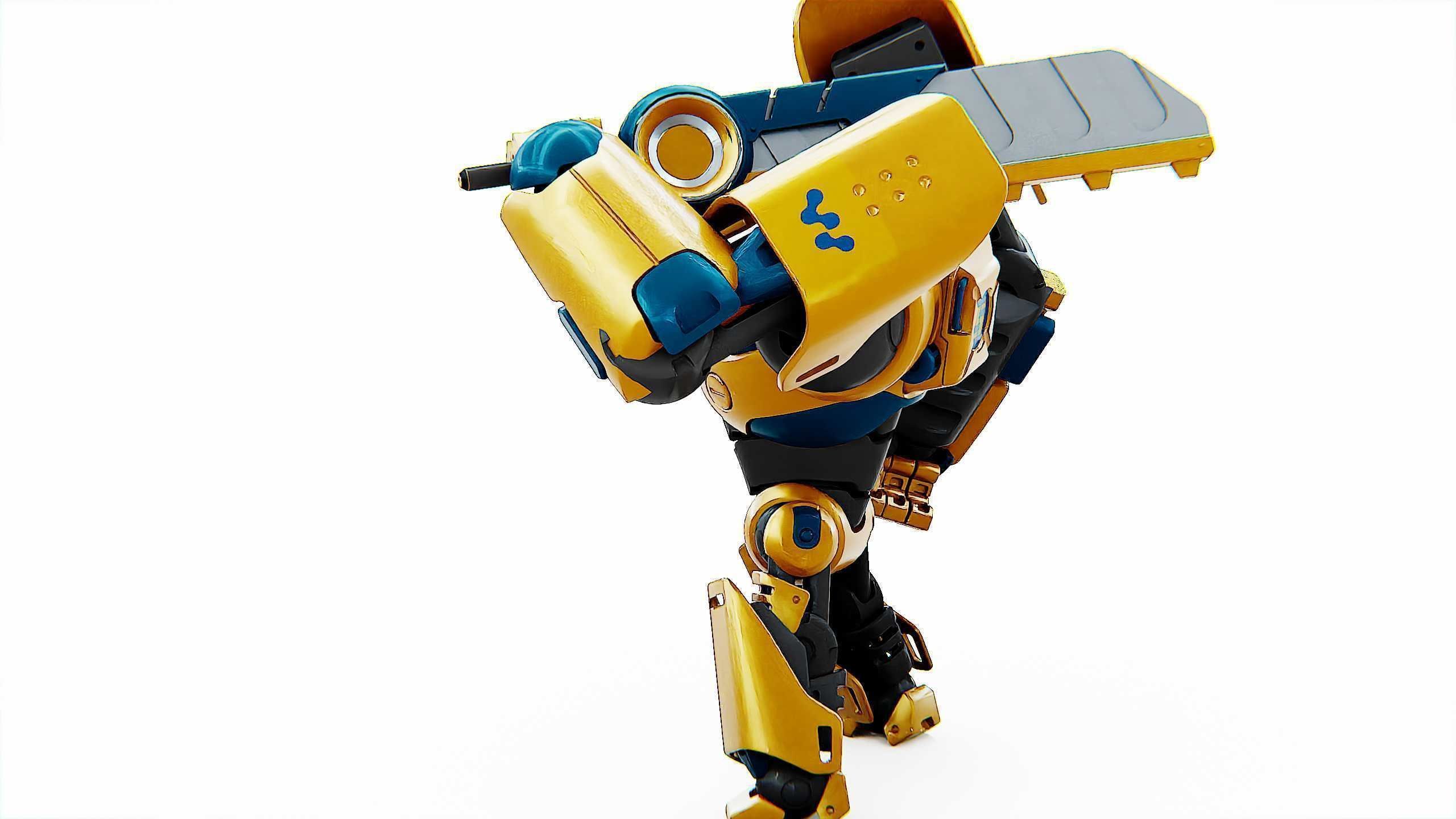 BATTLE DROID EREVOS Rigged for Unreal Engine - Unity - MIXAMO  3D model_16