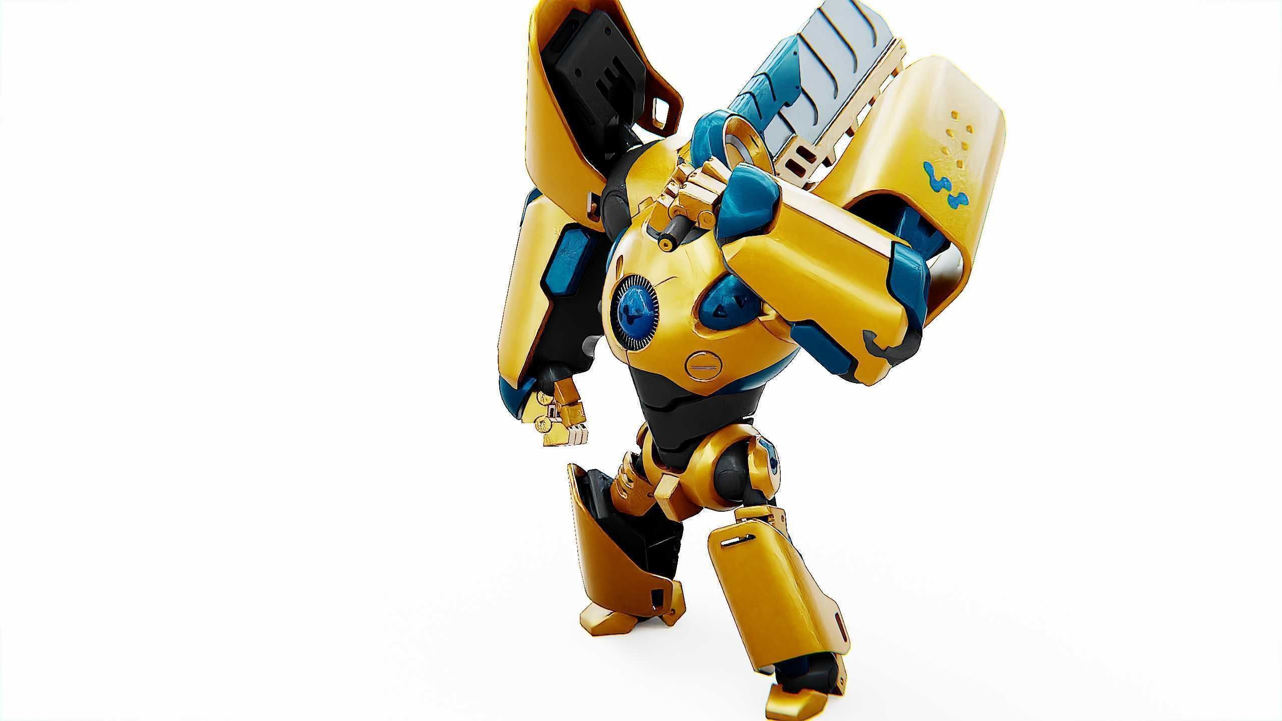 BATTLE DROID EREVOS Rigged for Unreal Engine - Unity - MIXAMO  3D model_19