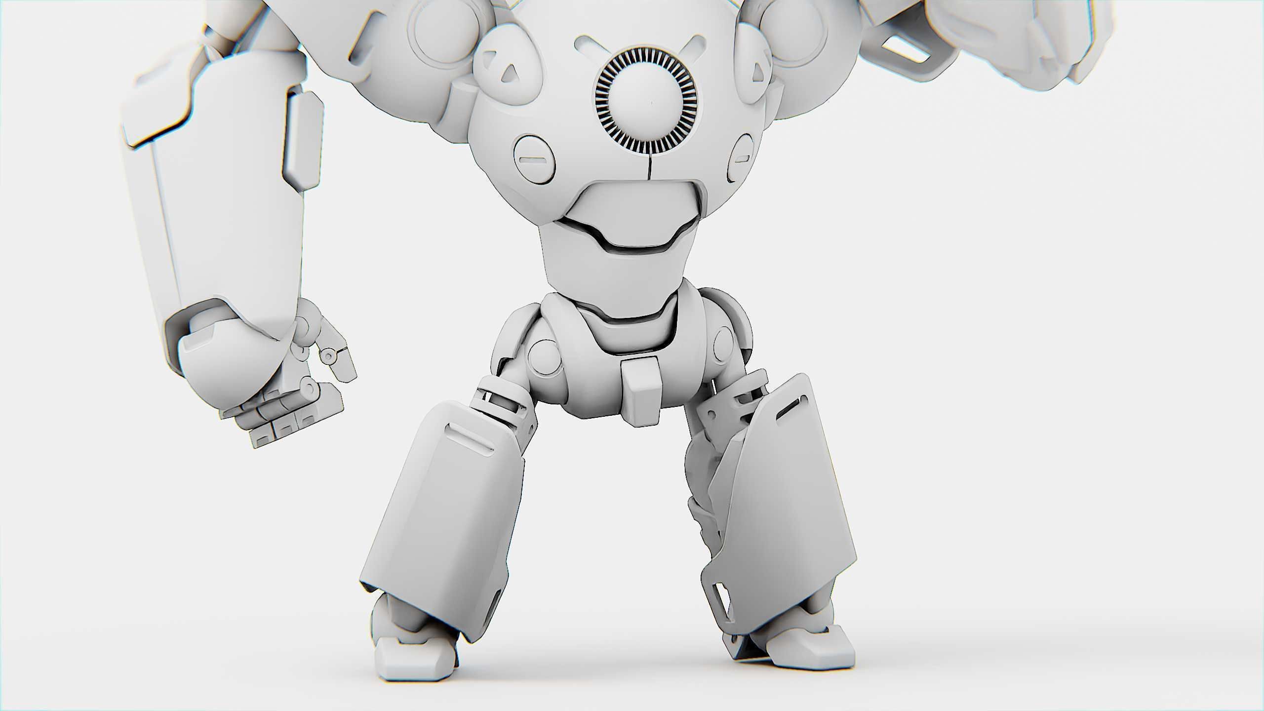 BATTLE DROID EREVOS Rigged for Unreal Engine - Unity - MIXAMO  3D model_35