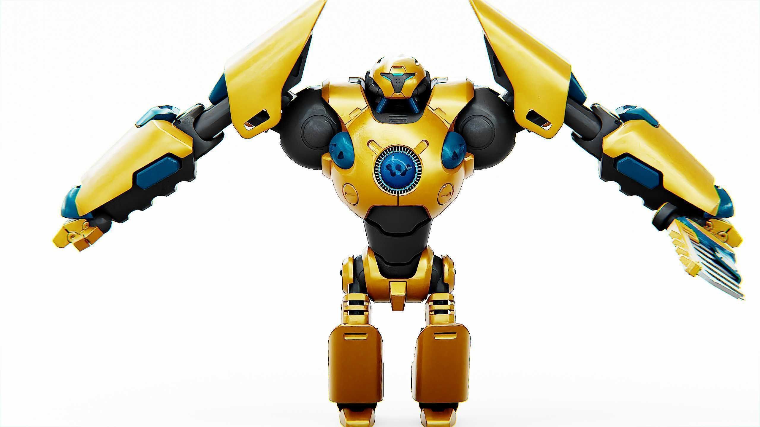 BATTLE DROID EREVOS Rigged for Unreal Engine - Unity - MIXAMO  3D model_30