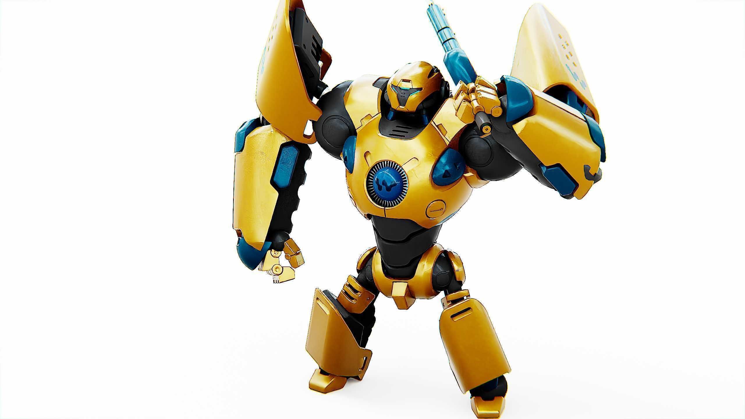 BATTLE DROID EREVOS Rigged for Unreal Engine - Unity - MIXAMO  3D model_21