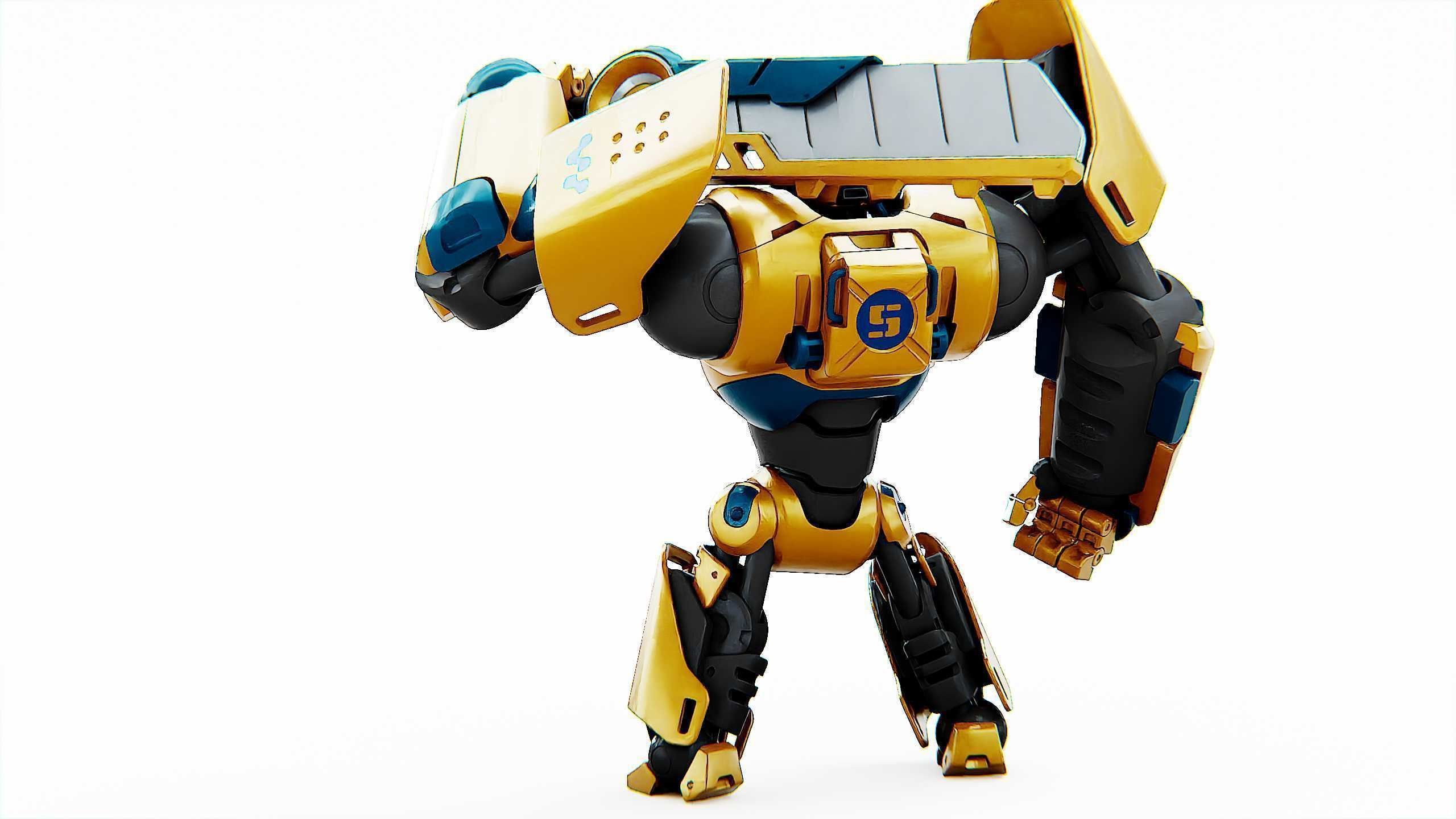 BATTLE DROID EREVOS Rigged for Unreal Engine - Unity - MIXAMO  3D model_13