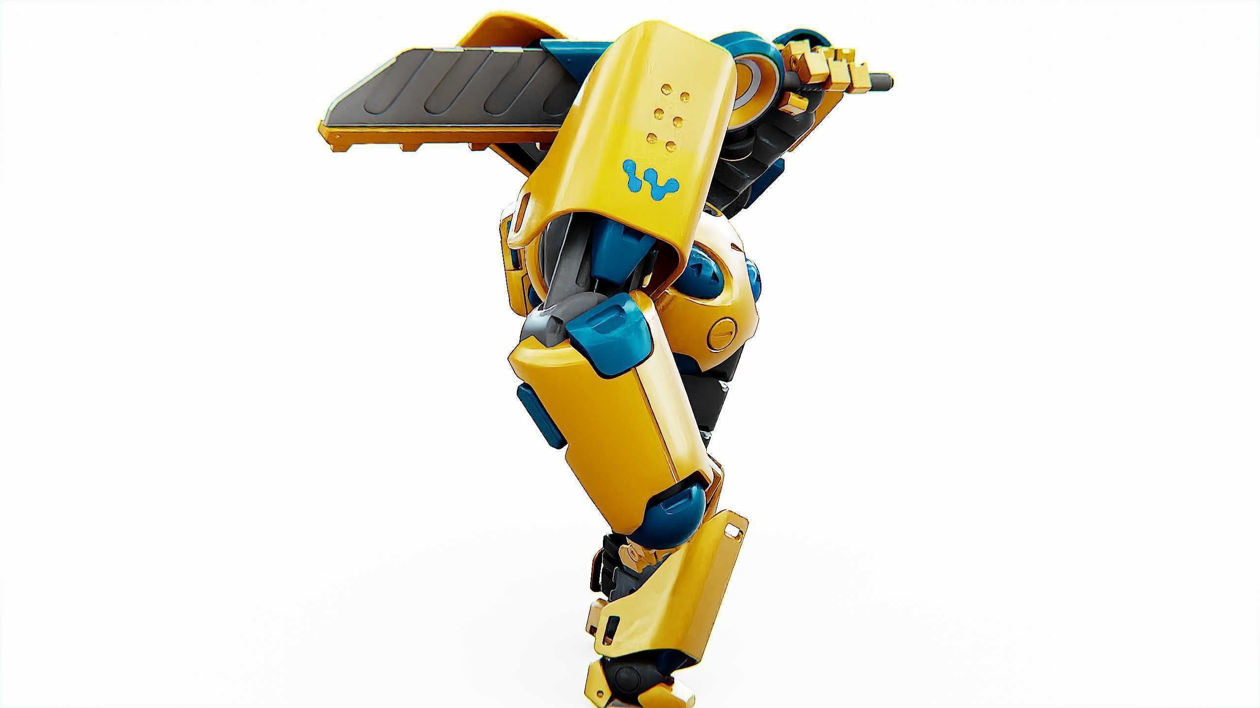 BATTLE DROID EREVOS Rigged for Unreal Engine - Unity - MIXAMO  3D model_6