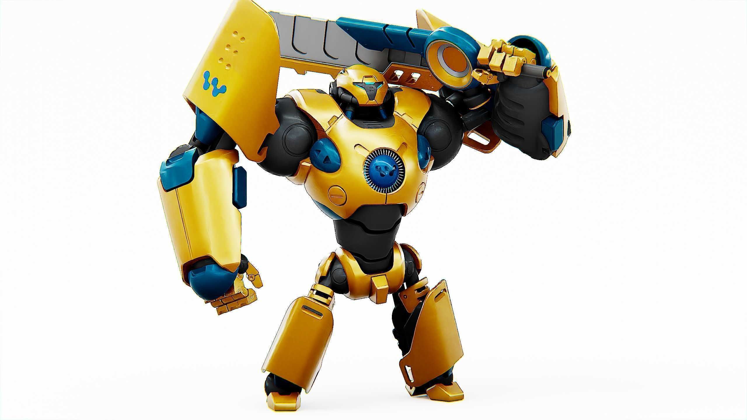 BATTLE DROID EREVOS Rigged for Unreal Engine - Unity - MIXAMO  3D model_2