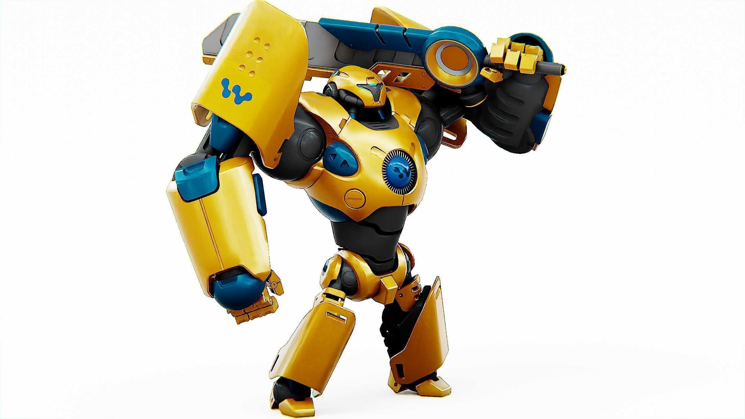 BATTLE DROID EREVOS Rigged for Unreal Engine - Unity - MIXAMO  3D model_3