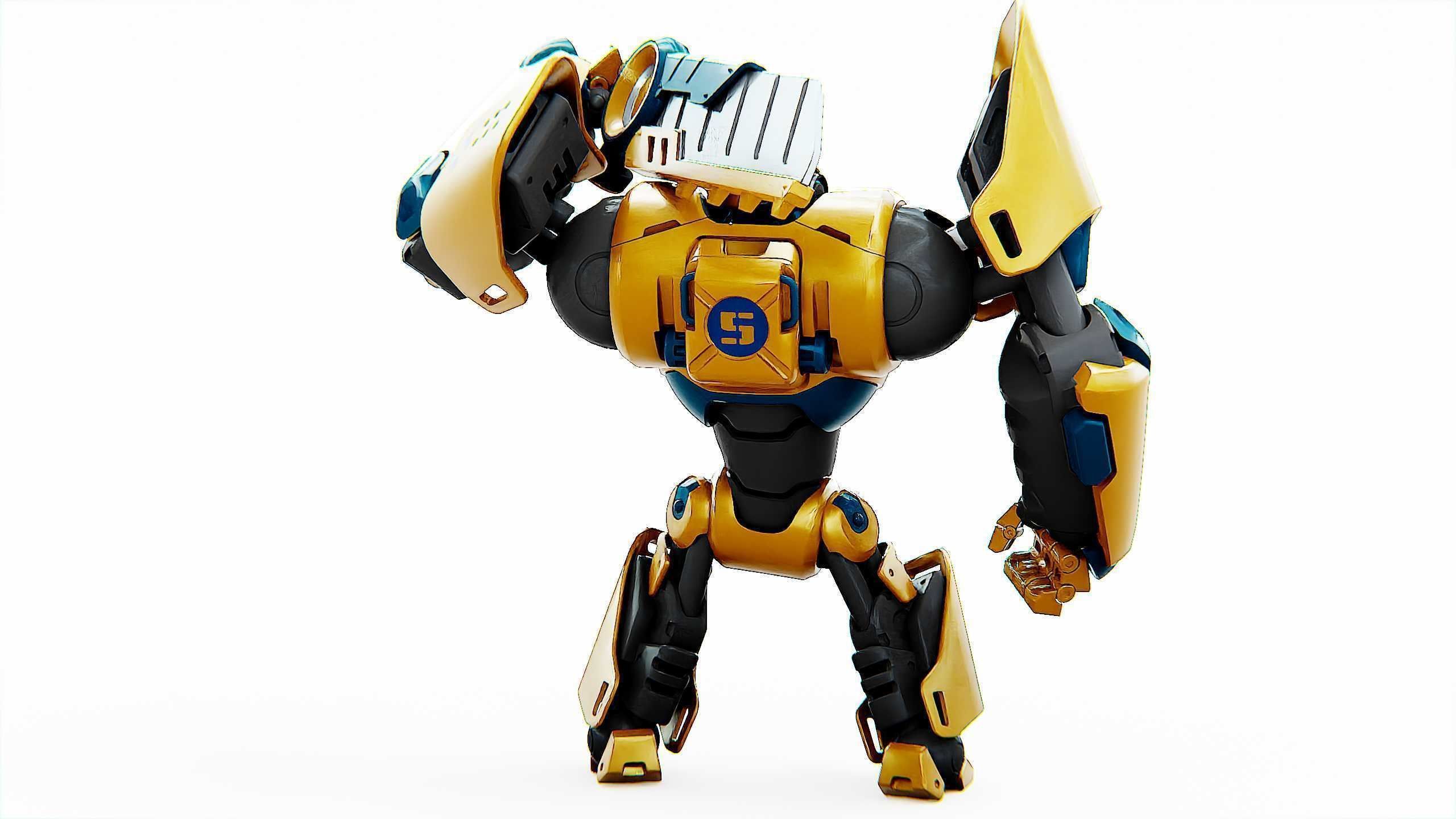 BATTLE DROID EREVOS Rigged for Unreal Engine - Unity - MIXAMO  3D model_11