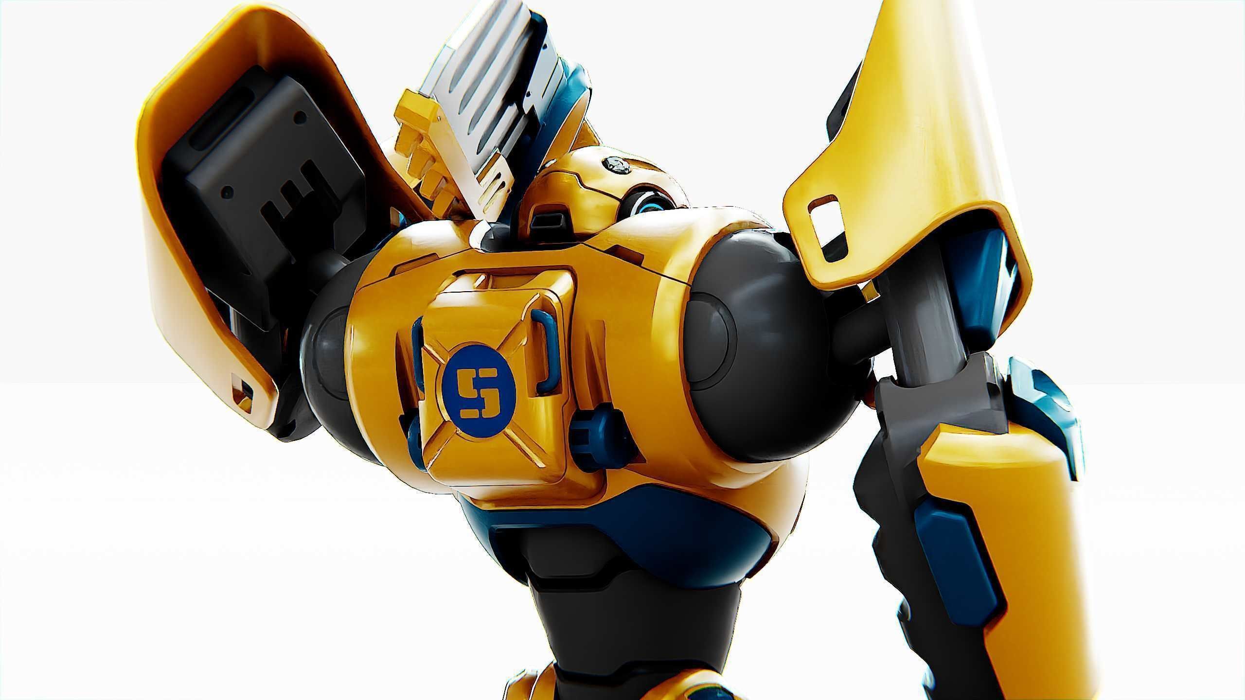 BATTLE DROID EREVOS Rigged for Unreal Engine - Unity - MIXAMO  3D model_26