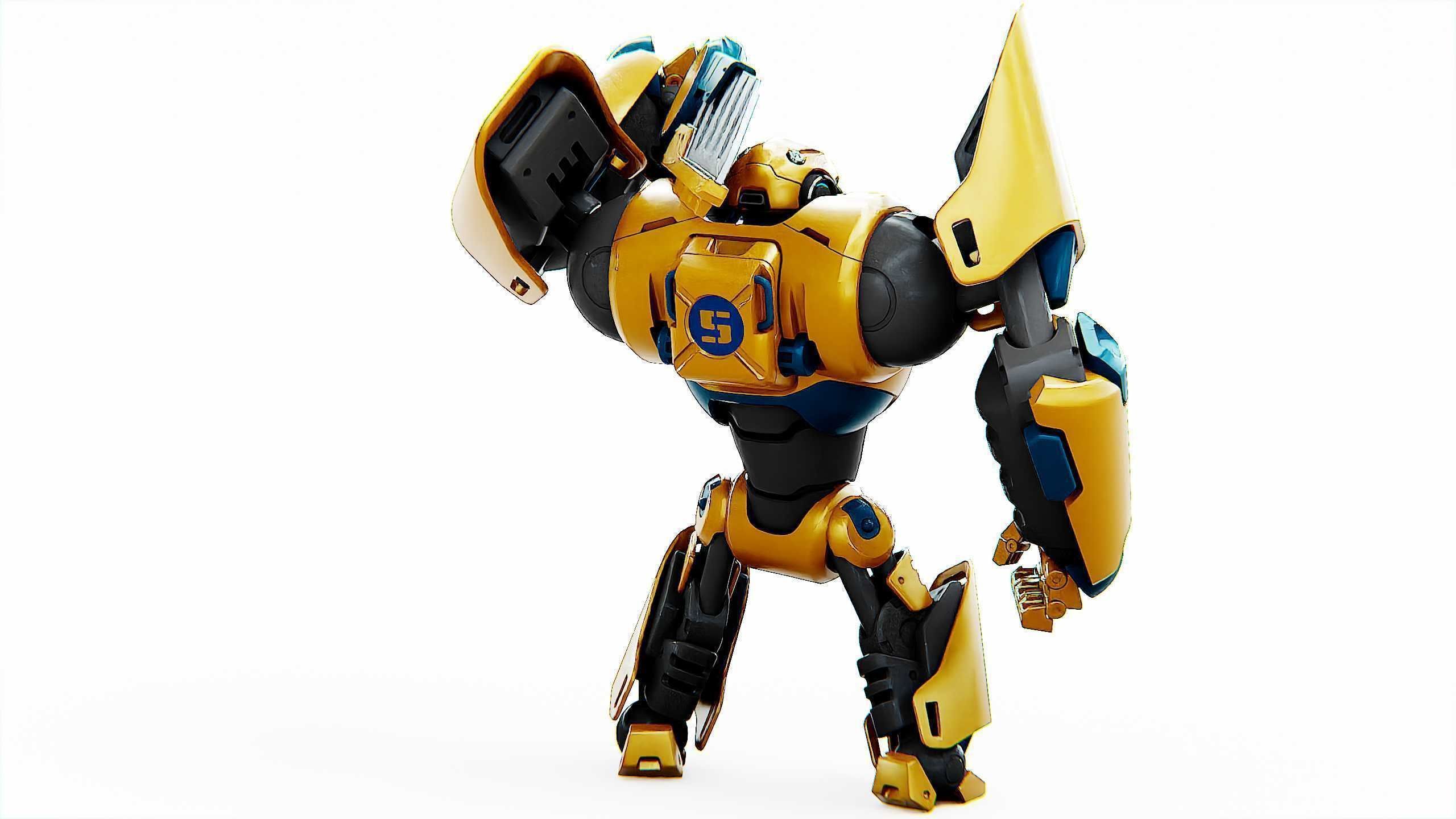 BATTLE DROID EREVOS Rigged for Unreal Engine - Unity - MIXAMO  3D model_10