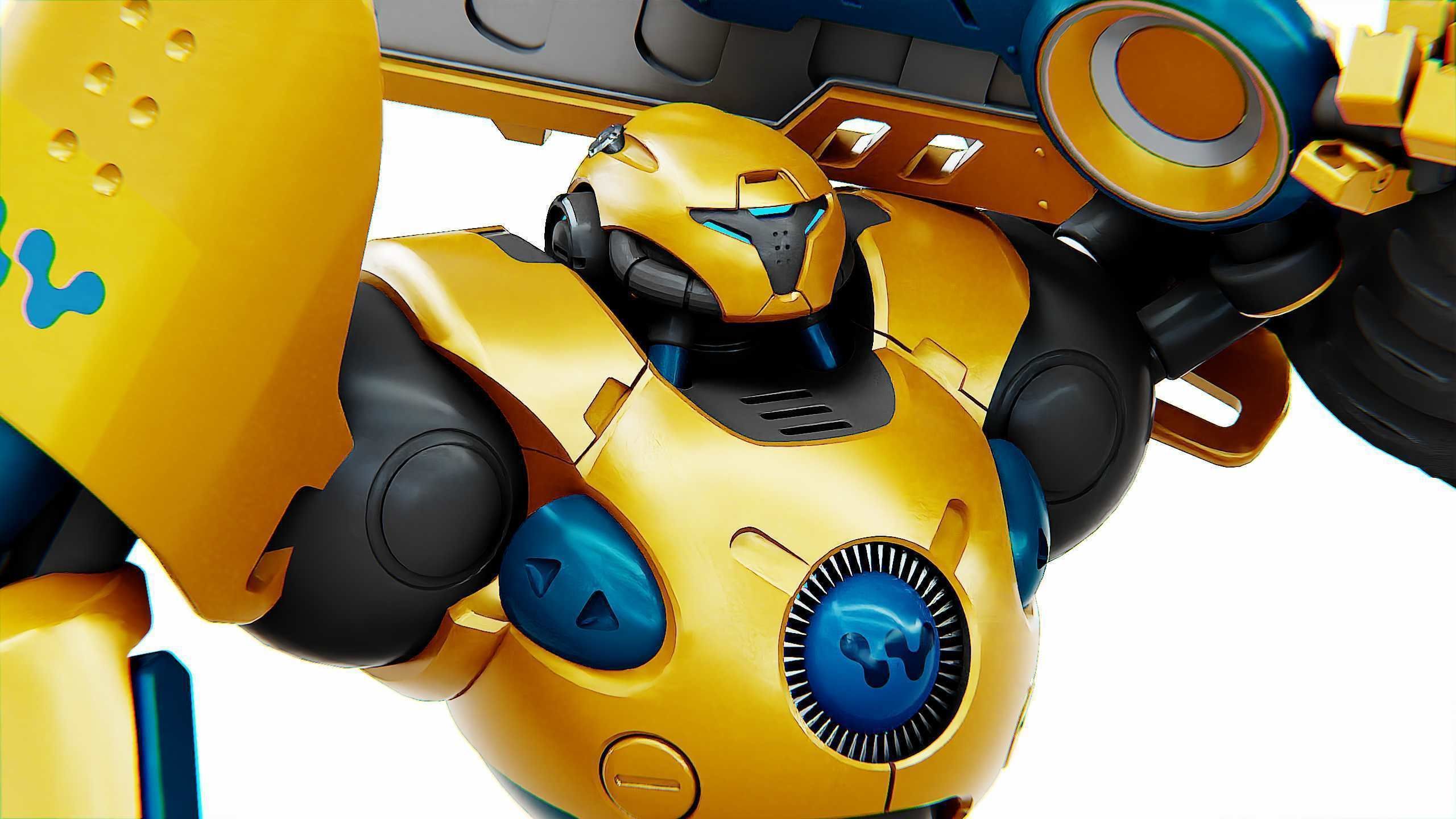 BATTLE DROID EREVOS Rigged for Unreal Engine - Unity - MIXAMO  3D model_24