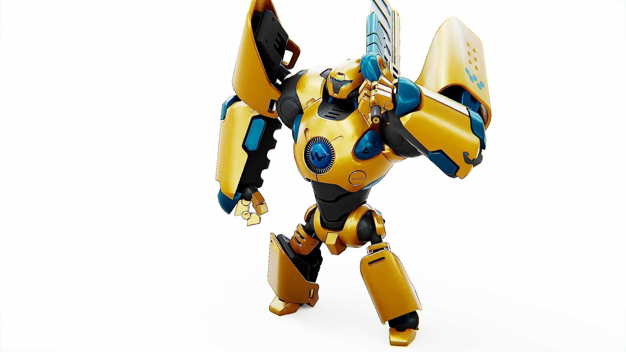 BATTLE DROID EREVOS Rigged for Unreal Engine - Unity - MIXAMO  3D model_20