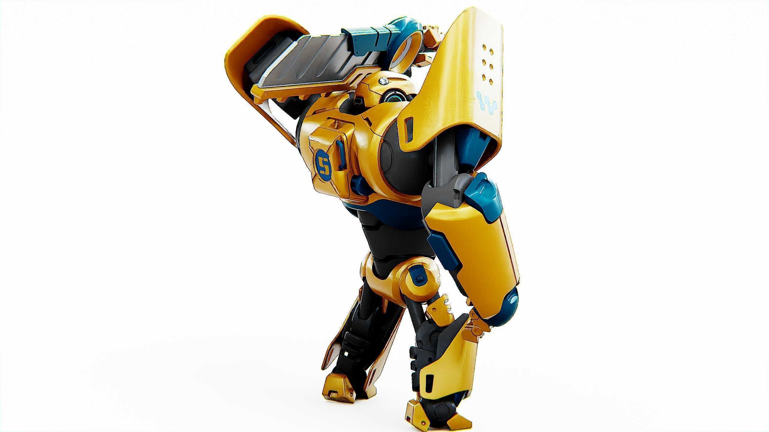 BATTLE DROID EREVOS Rigged for Unreal Engine - Unity - MIXAMO  3D model_8