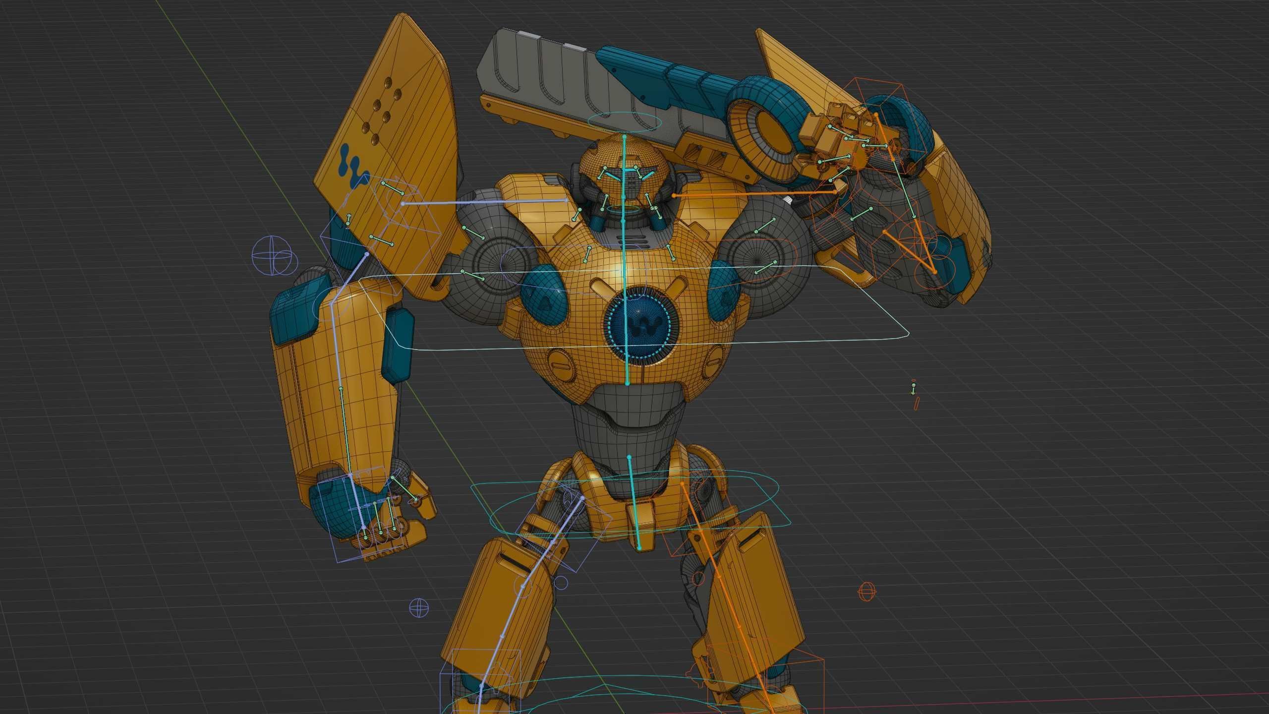 BATTLE DROID EREVOS Rigged for Unreal Engine - Unity - MIXAMO  3D model_37