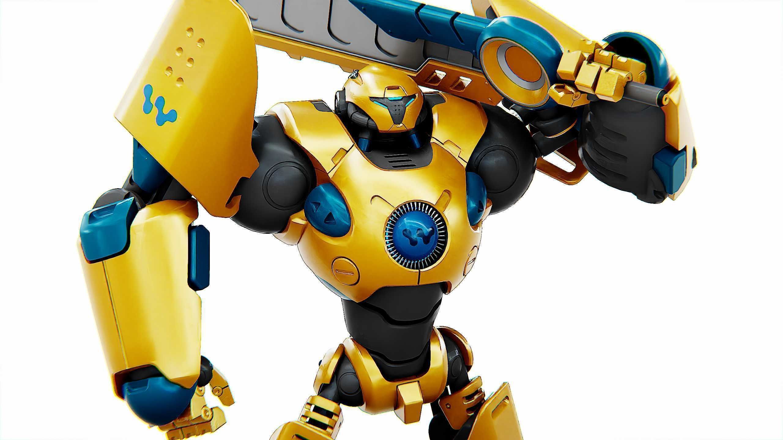 BATTLE DROID EREVOS Rigged for Unreal Engine - Unity - MIXAMO  3D model_23