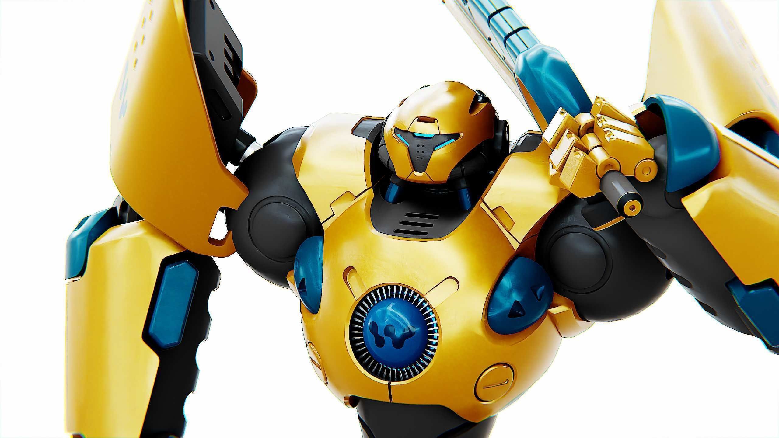 BATTLE DROID EREVOS Rigged for Unreal Engine - Unity - MIXAMO  3D model_29