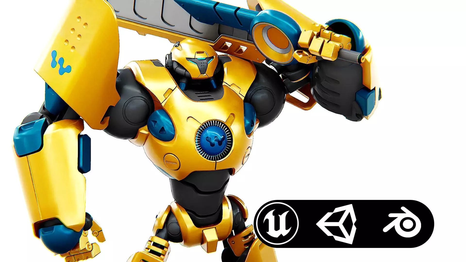 BATTLE DROID EREVOS Rigged for Unreal Engine - Unity - MIXAMO  3D model_0