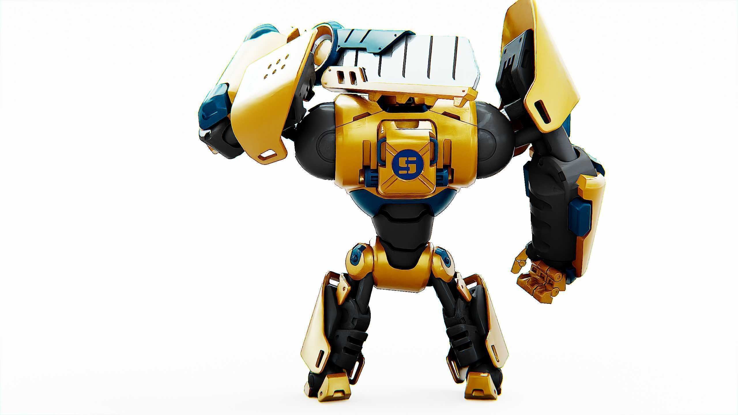 BATTLE DROID EREVOS Rigged for Unreal Engine - Unity - MIXAMO  3D model_12