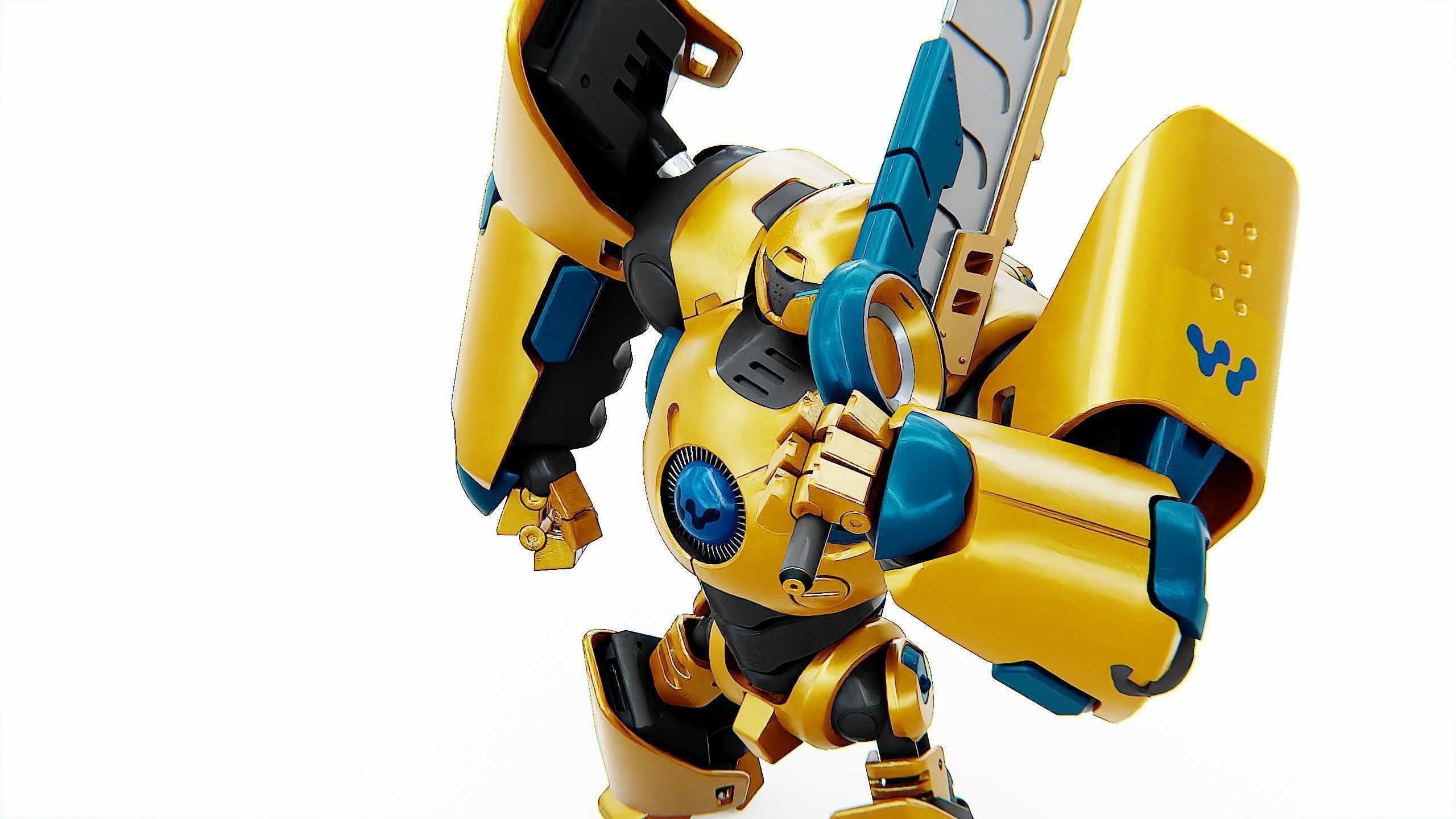 BATTLE DROID EREVOS Rigged for Unreal Engine - Unity - MIXAMO  3D model_28