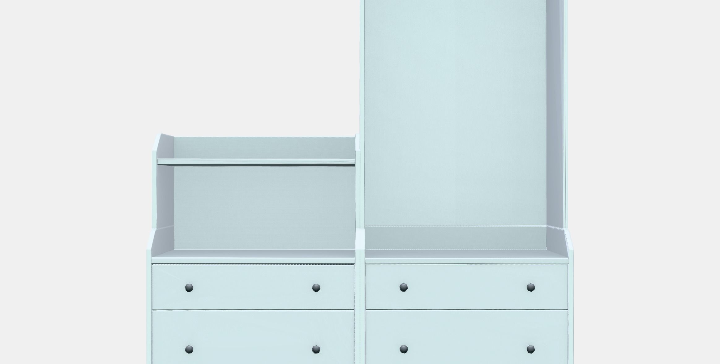 HAUGA Storage combination Low-poly 3D model_11