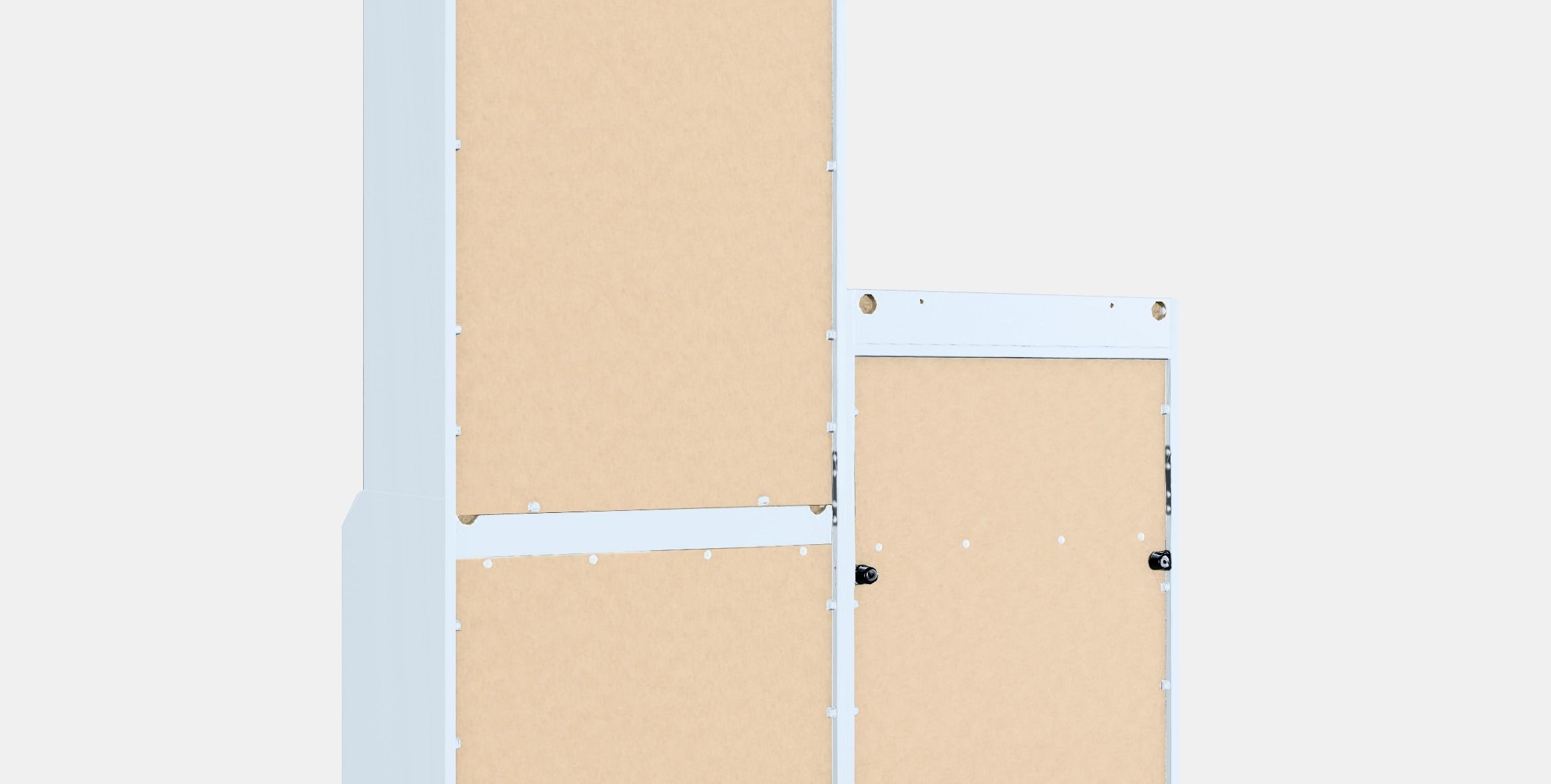 HAUGA Storage combination Low-poly 3D model_2