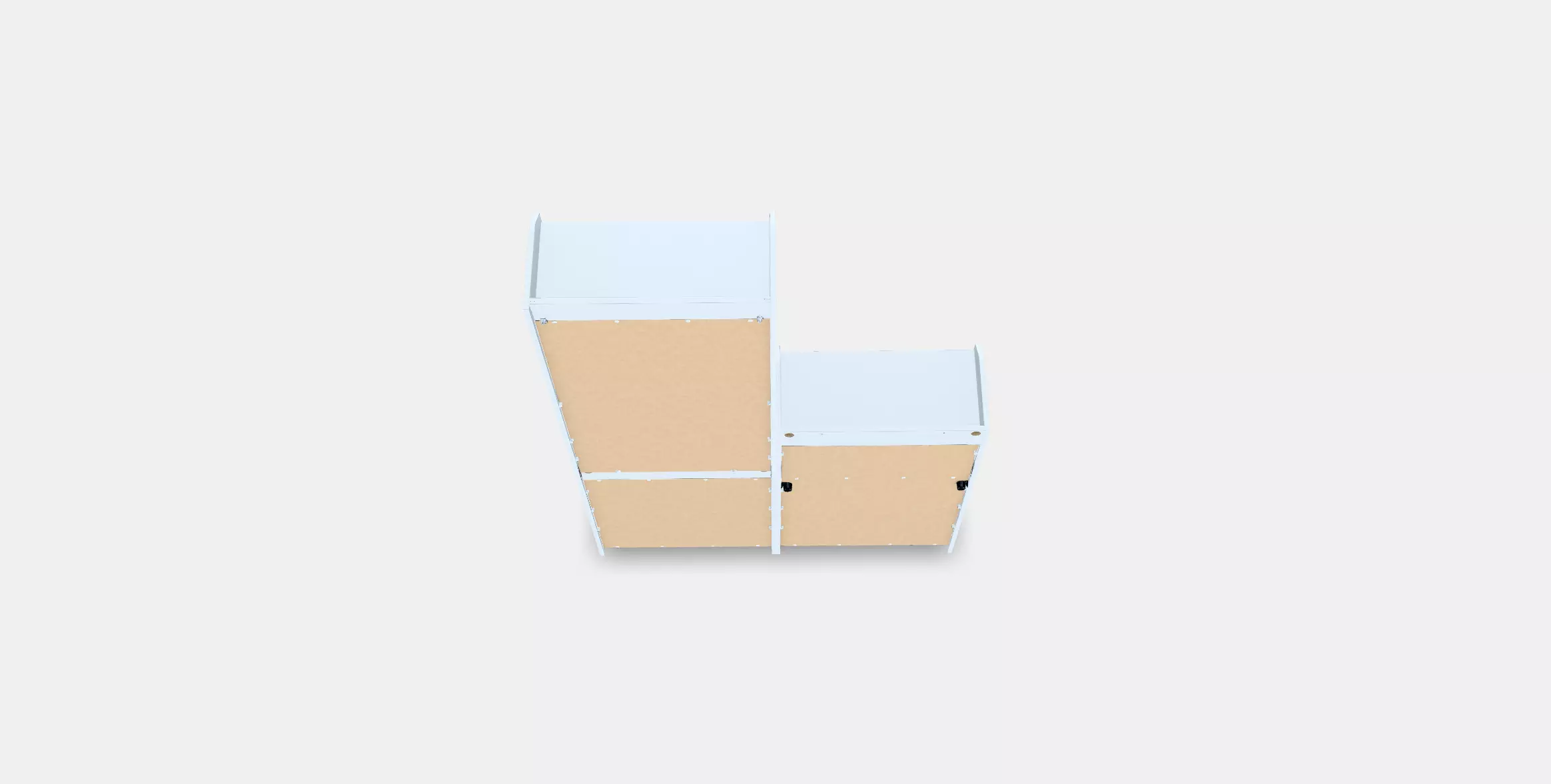 HAUGA Storage combination Low-poly 3D model_0