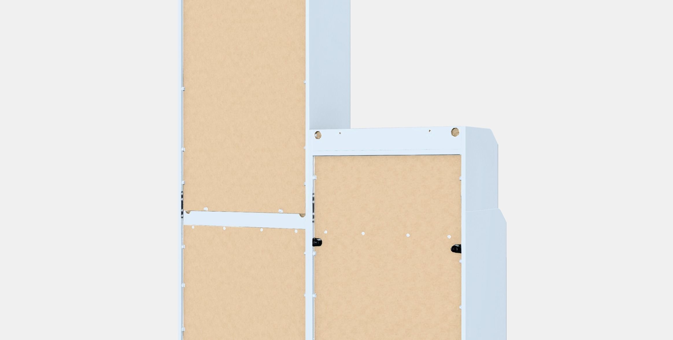 HAUGA Storage combination Low-poly 3D model_6