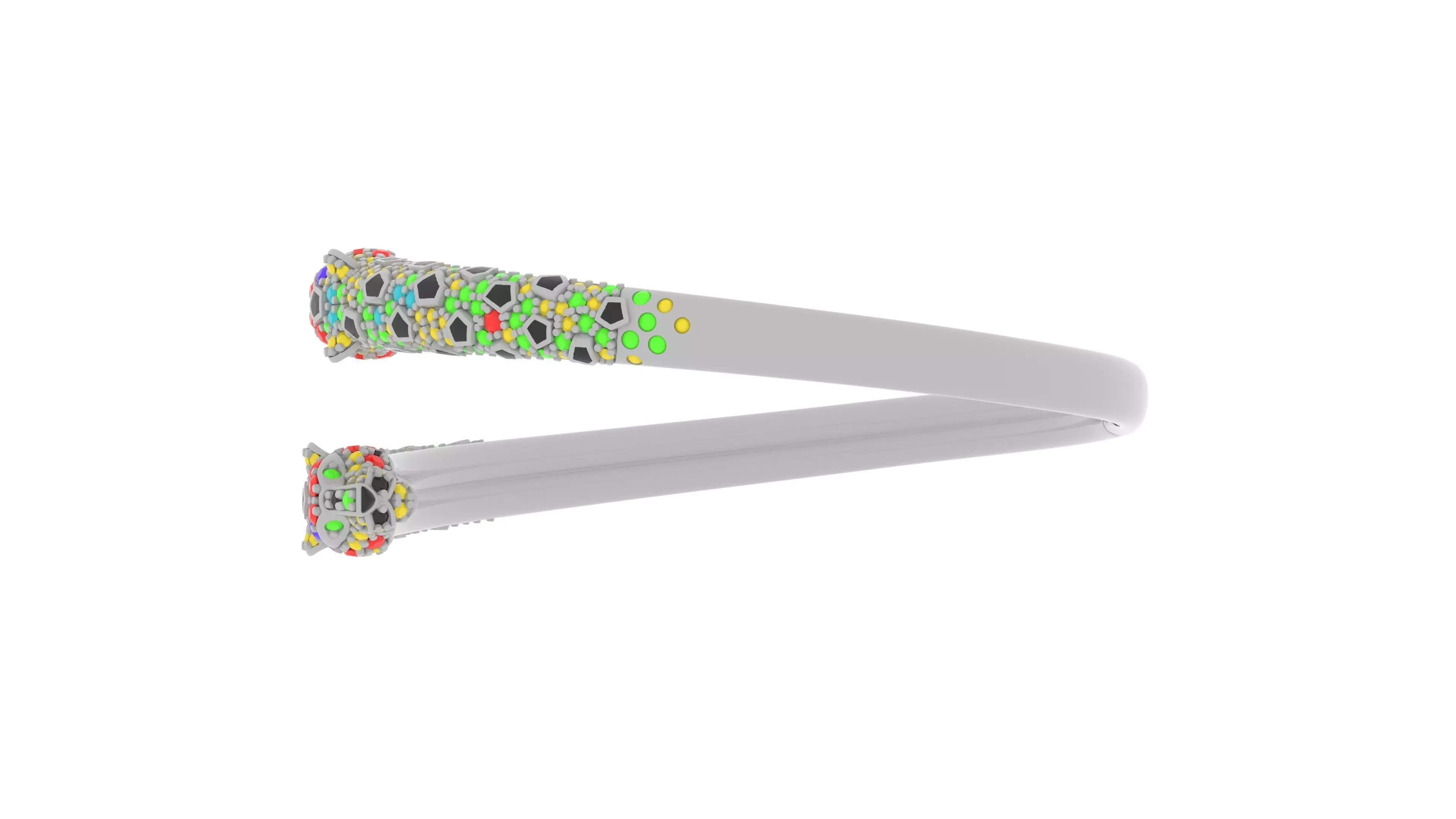 ring gold 3D print model_15