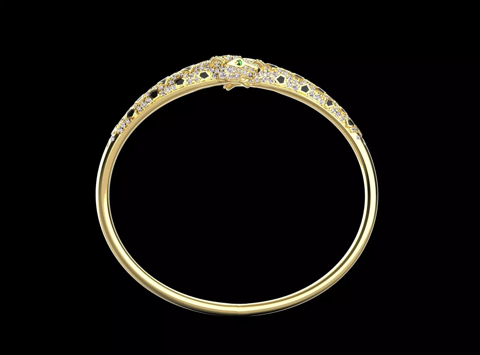 ring gold 3D print model_22