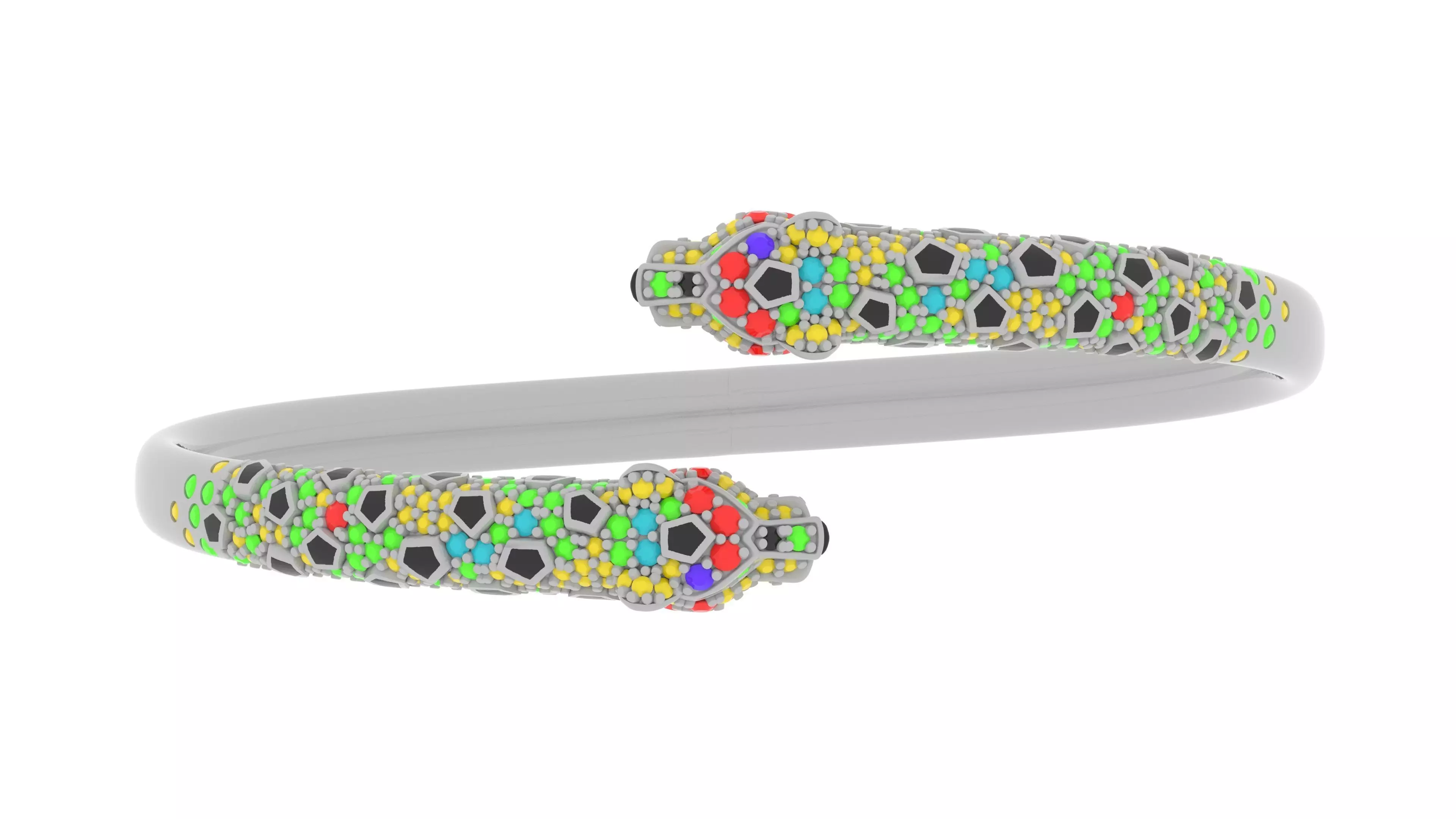 ring gold 3D print model_8