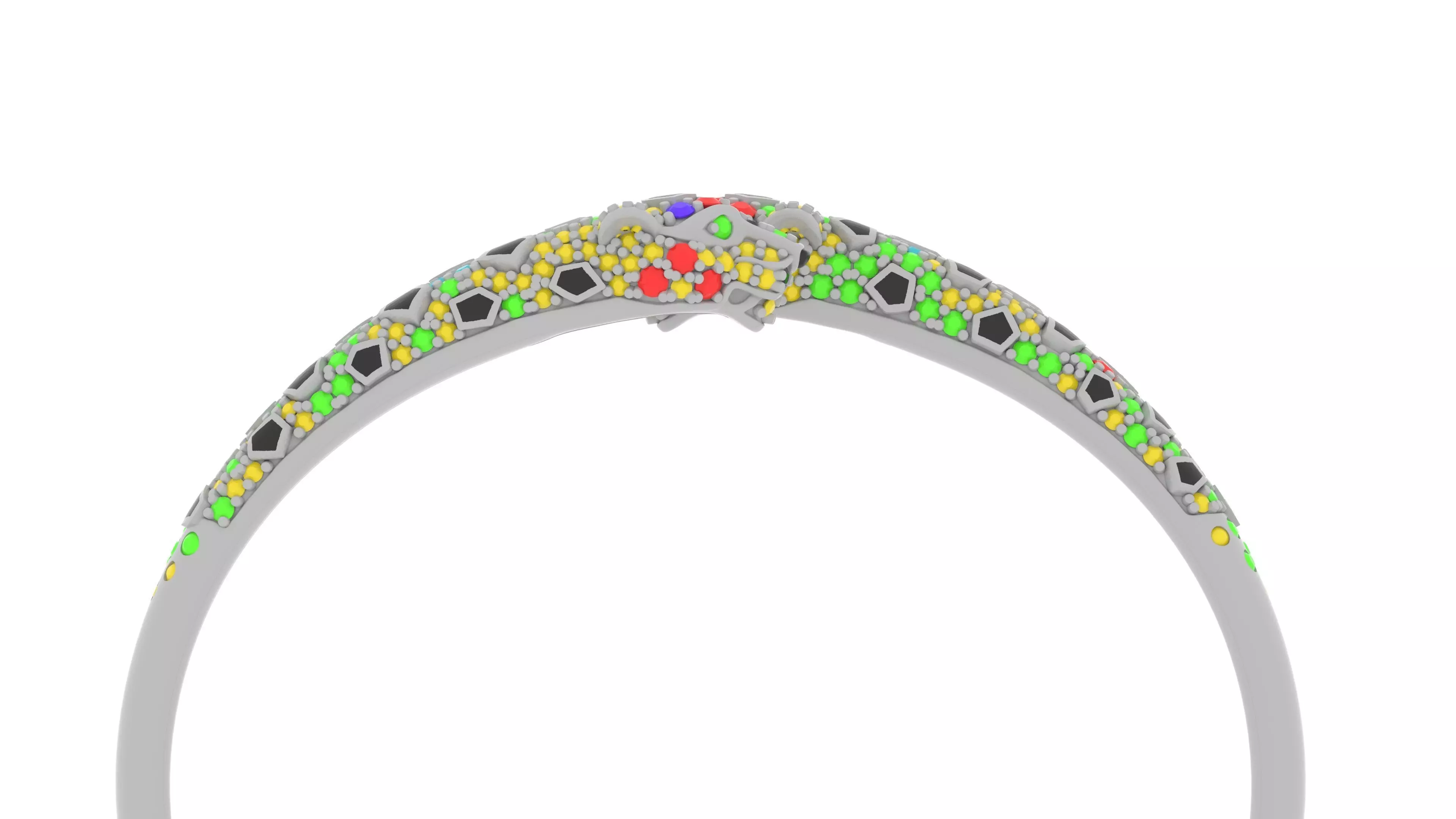 ring gold 3D print model_18