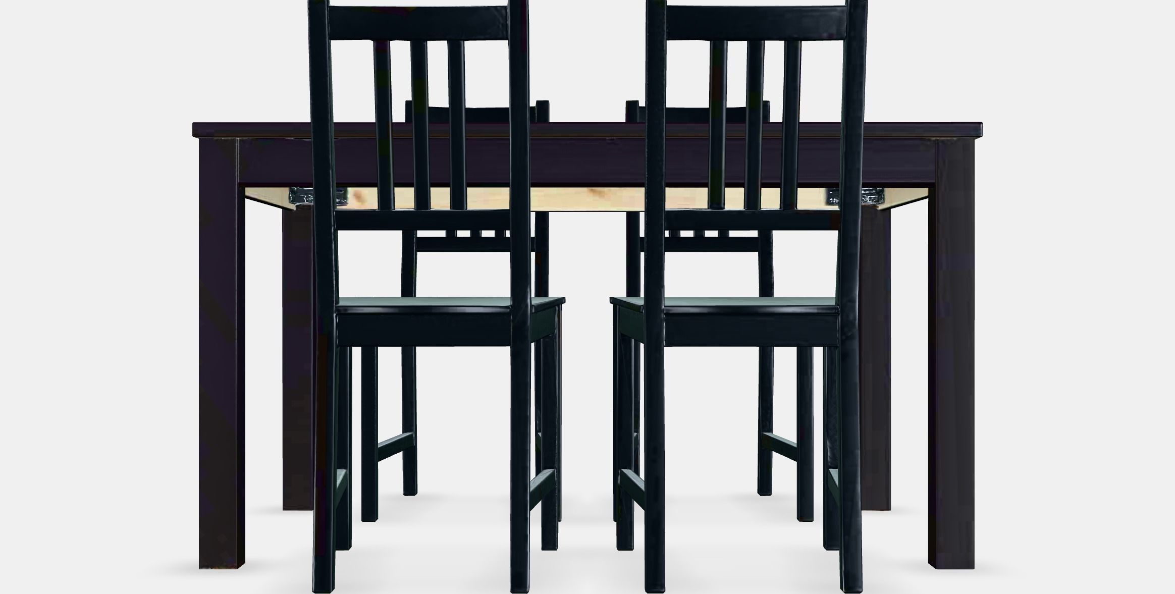 LANEBERG - STEFAN Table and 4 chairs Low-poly 3D model_15