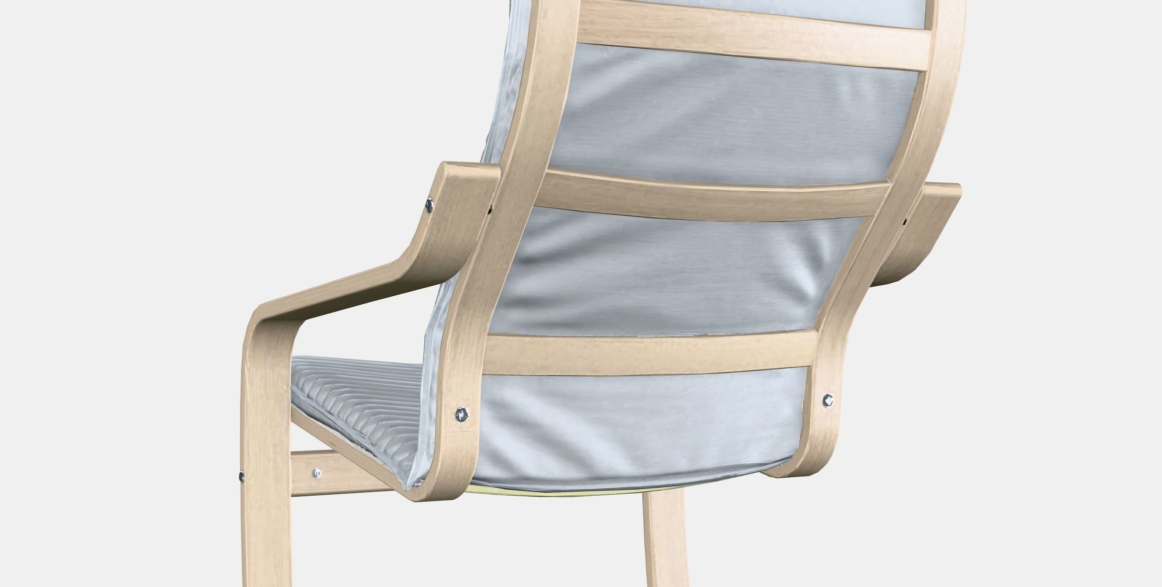 POANG Armchair 1 Low-poly 3D model_4