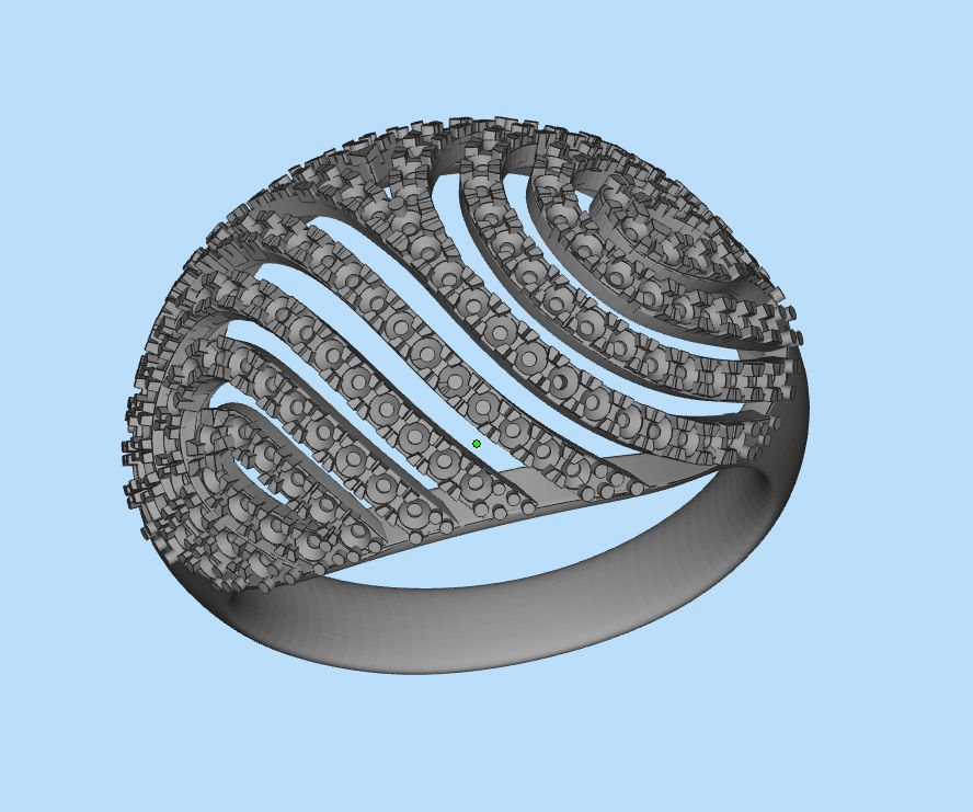 ring gold 3D print model_24