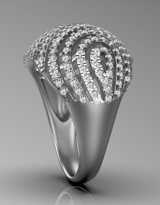 ring gold 3D print model_13