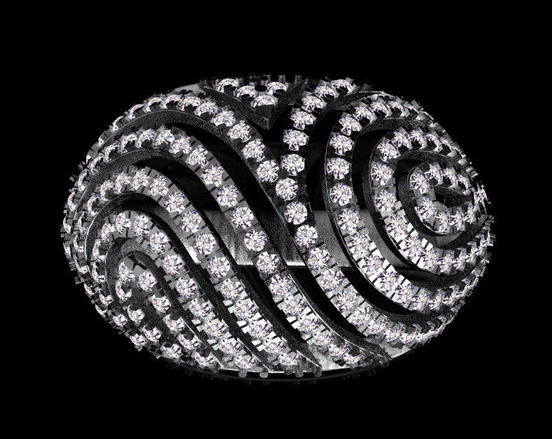 ring gold 3D print model_33