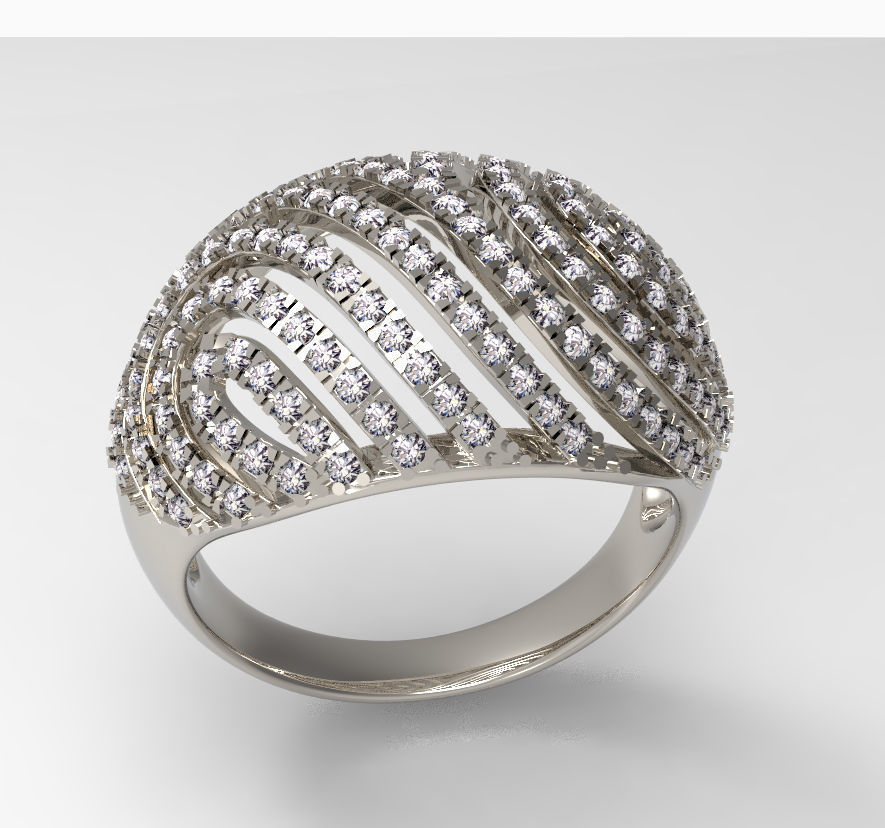 ring gold 3D print model_26