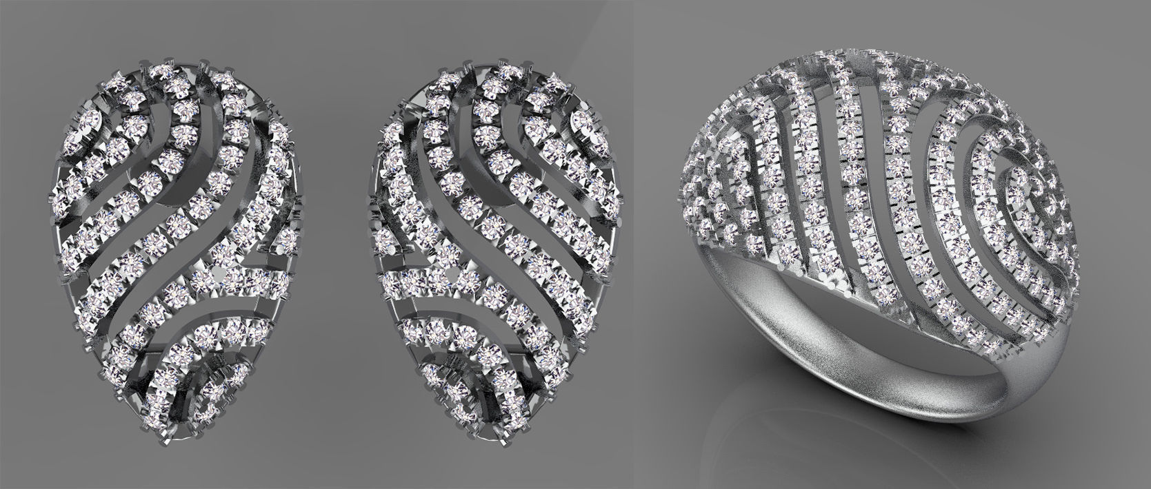 ring gold 3D print model_29