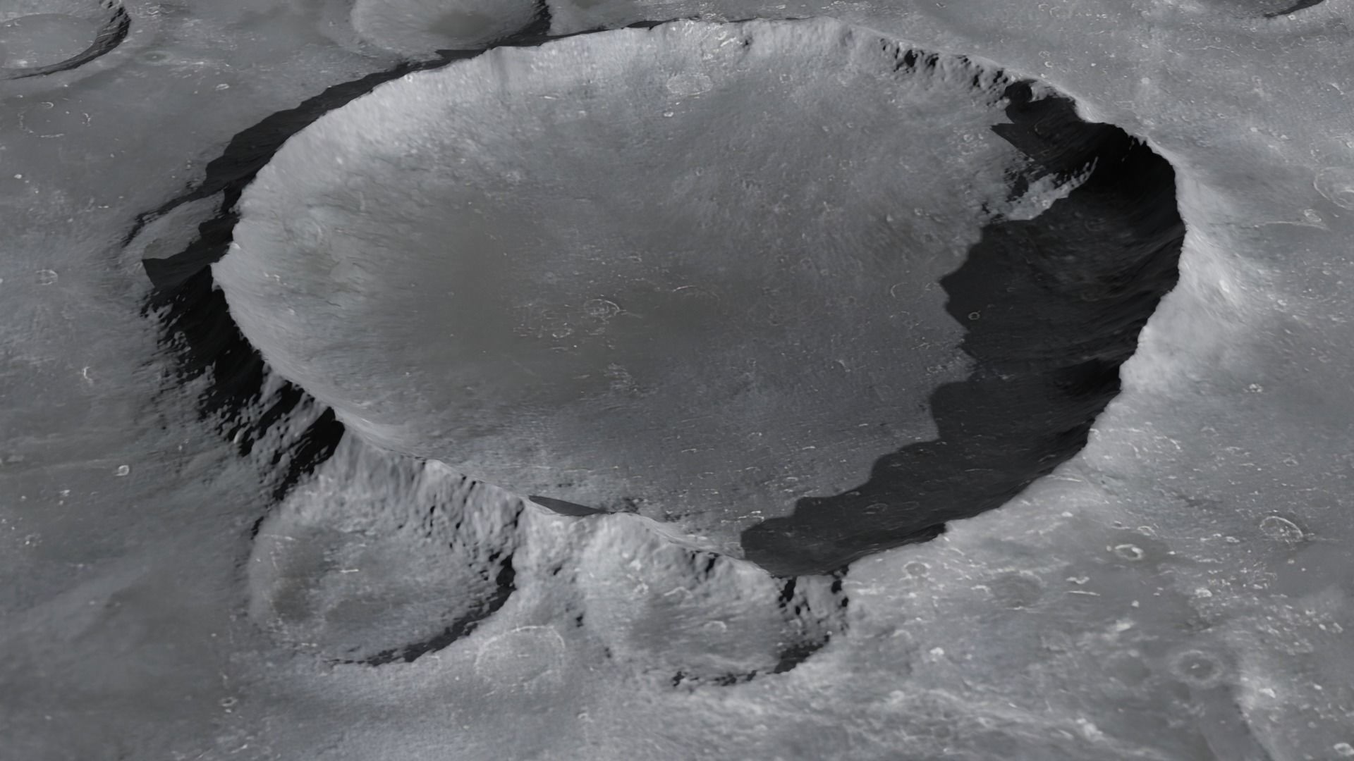 Moon Terrain and Moon Crater 3D Model Collection_8