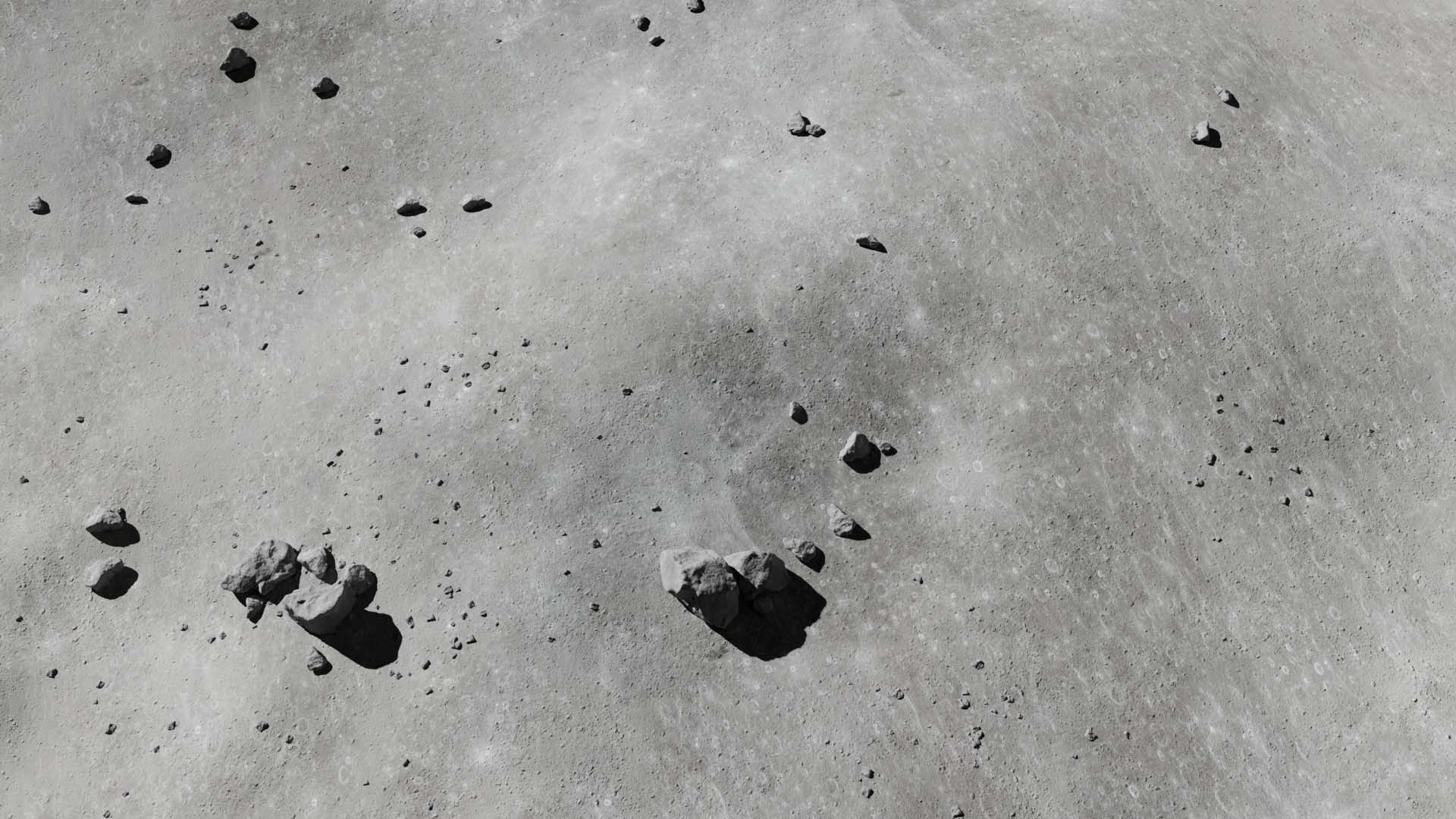 Moon Terrain and Moon Crater 3D Model Collection_6