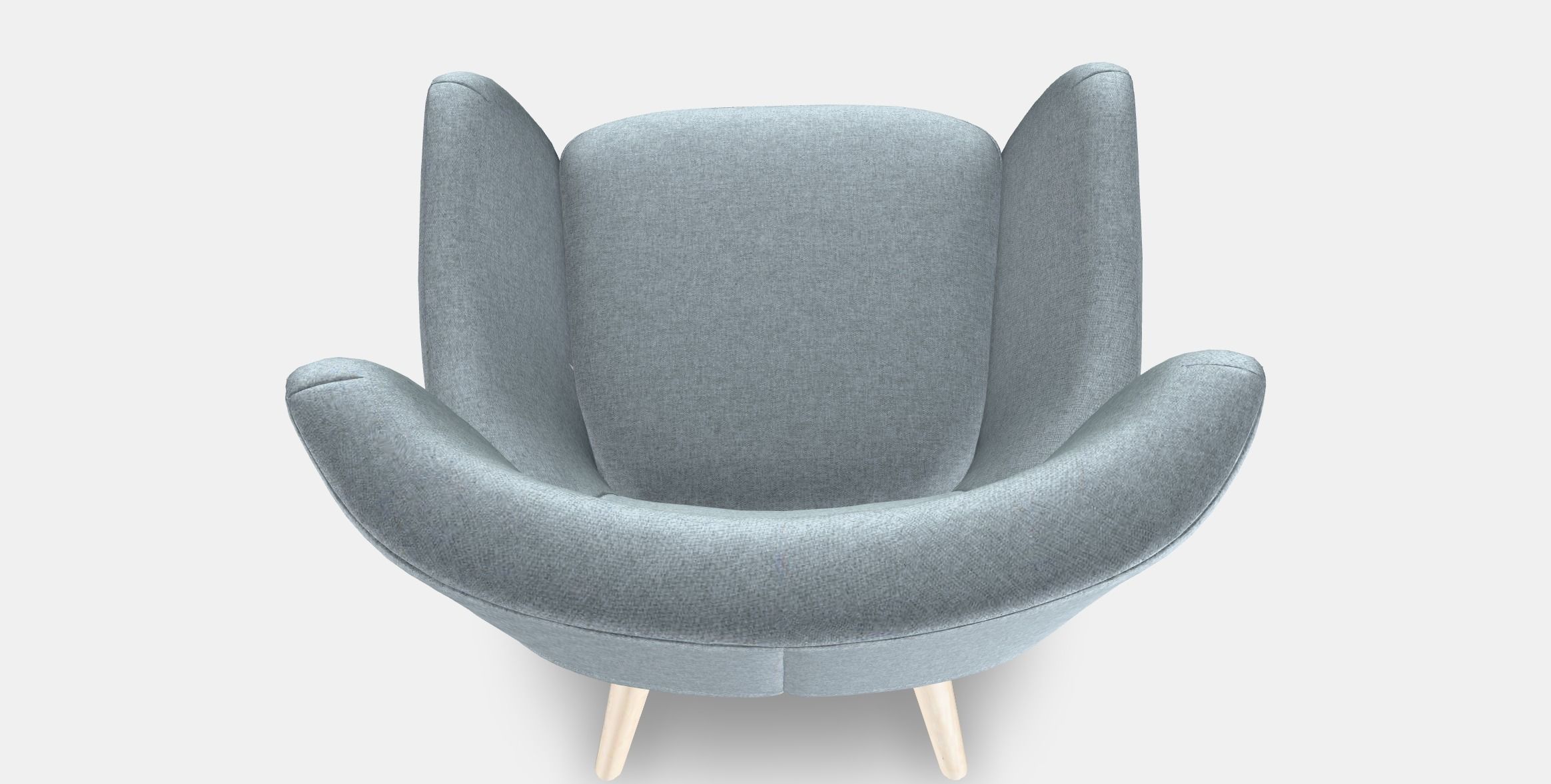 OSKARSHAMN Wing chair Low-poly 3D model_2
