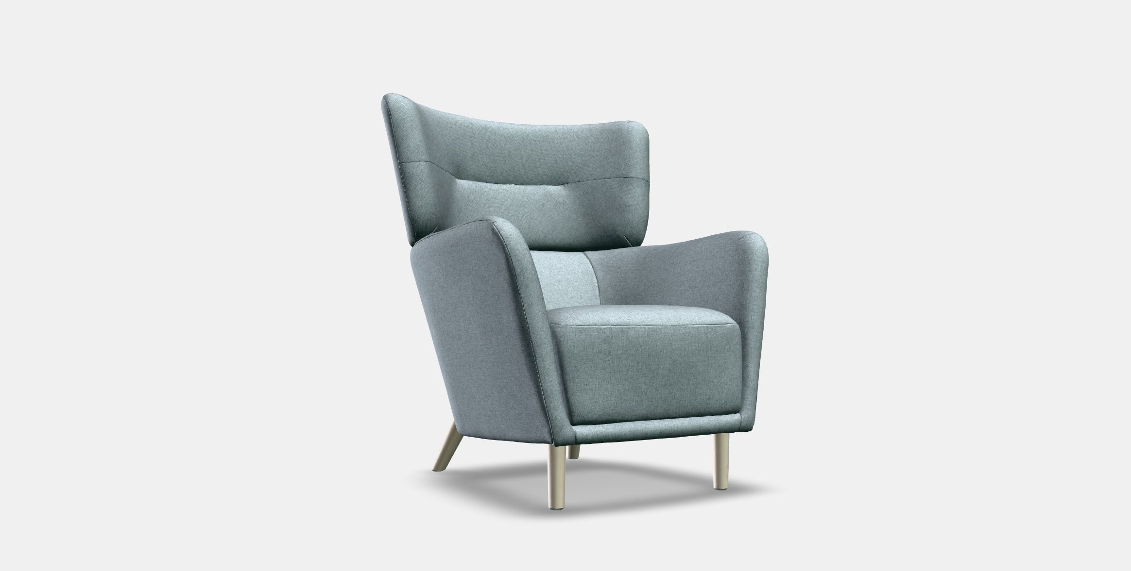 OSKARSHAMN Wing chair Low-poly 3D model_4