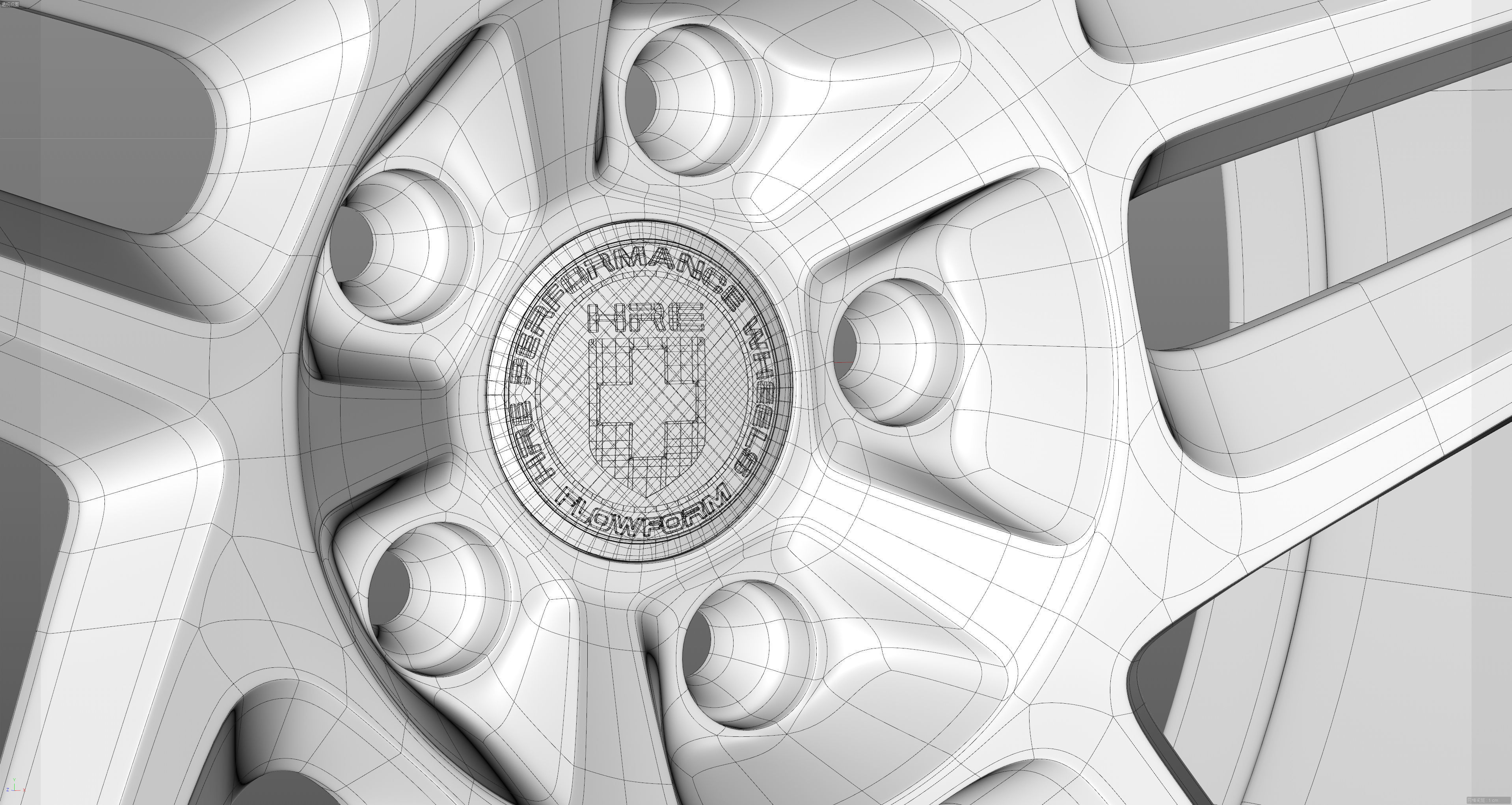 HRE RS307M Low-poly 3D model_29