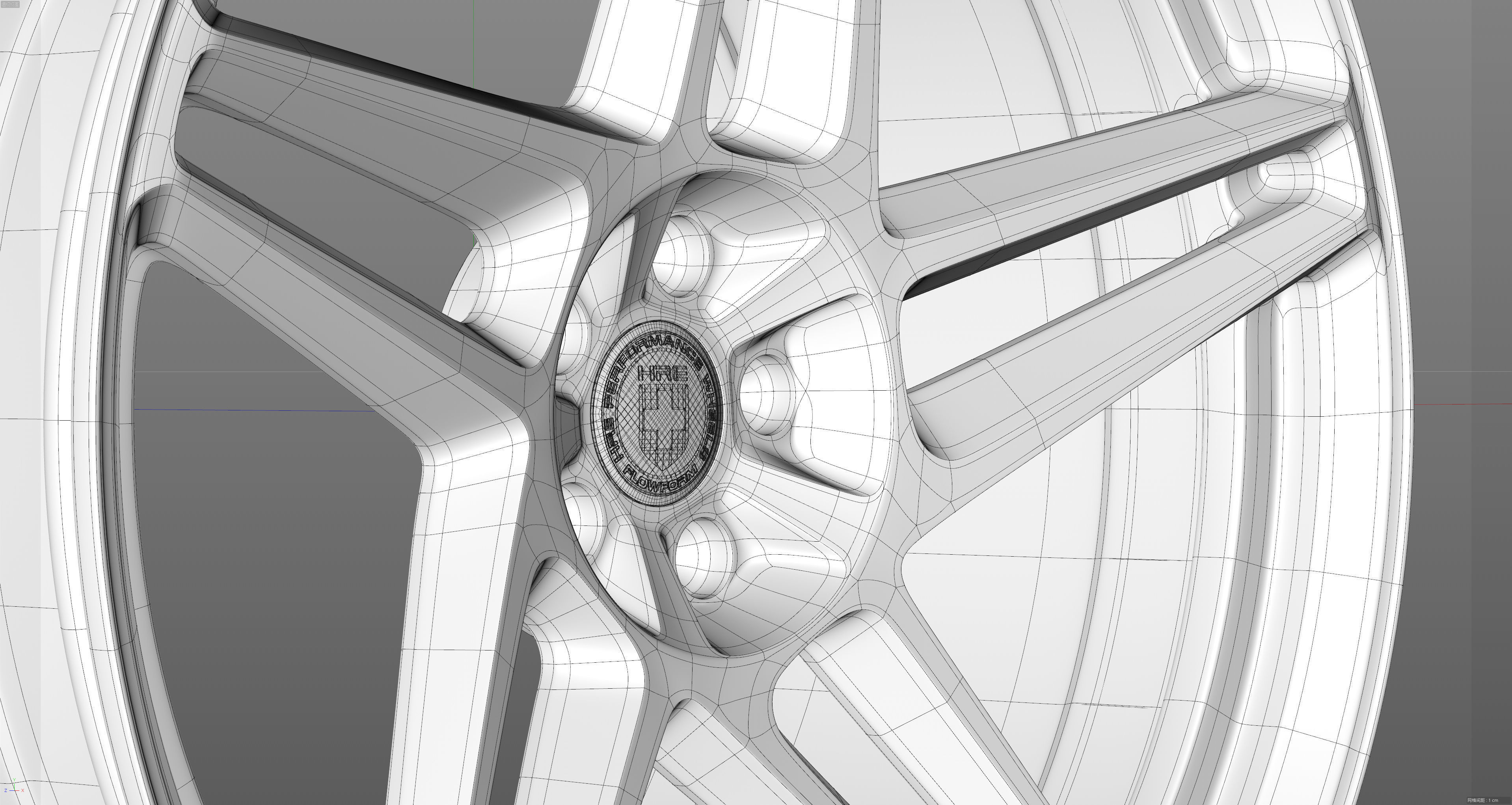 HRE RS307M Low-poly 3D model_30