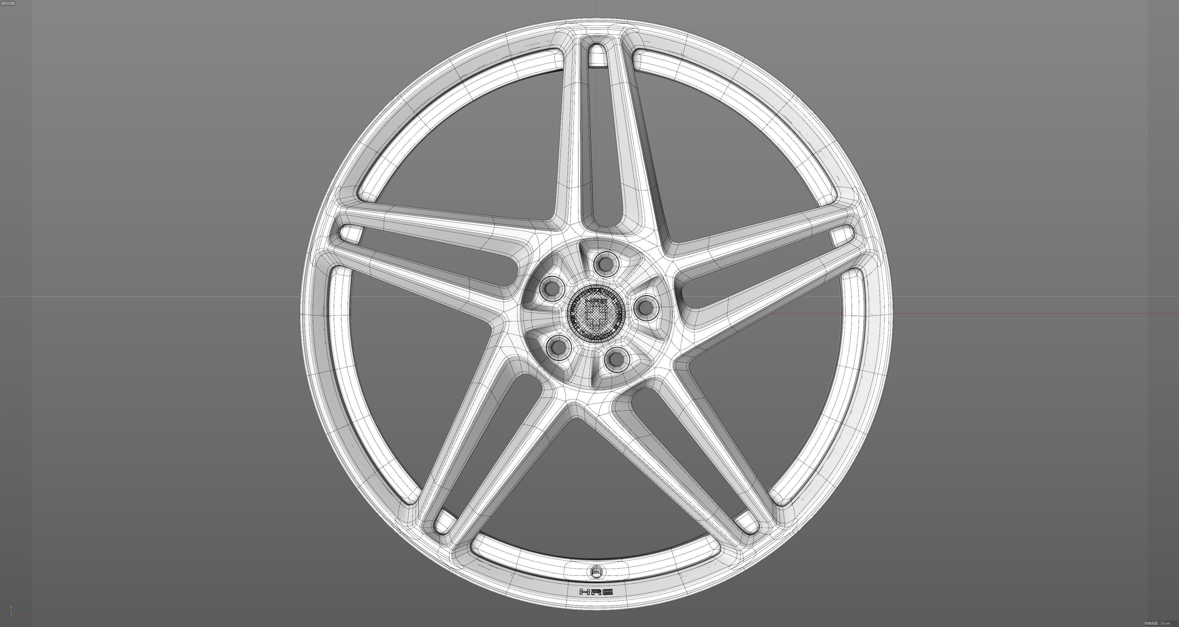 HRE RS307M Low-poly 3D model_23