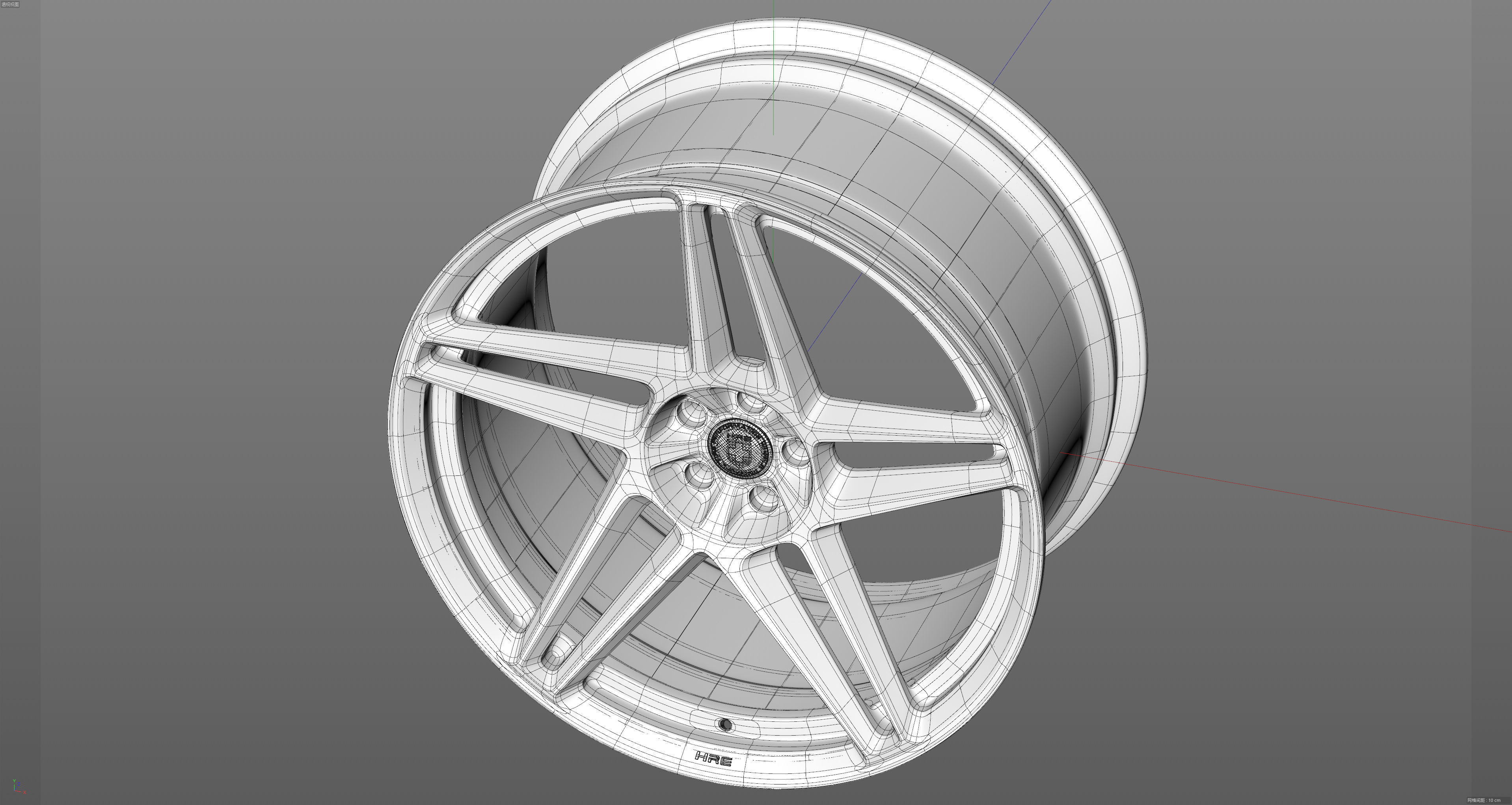 HRE RS307M Low-poly 3D model_24