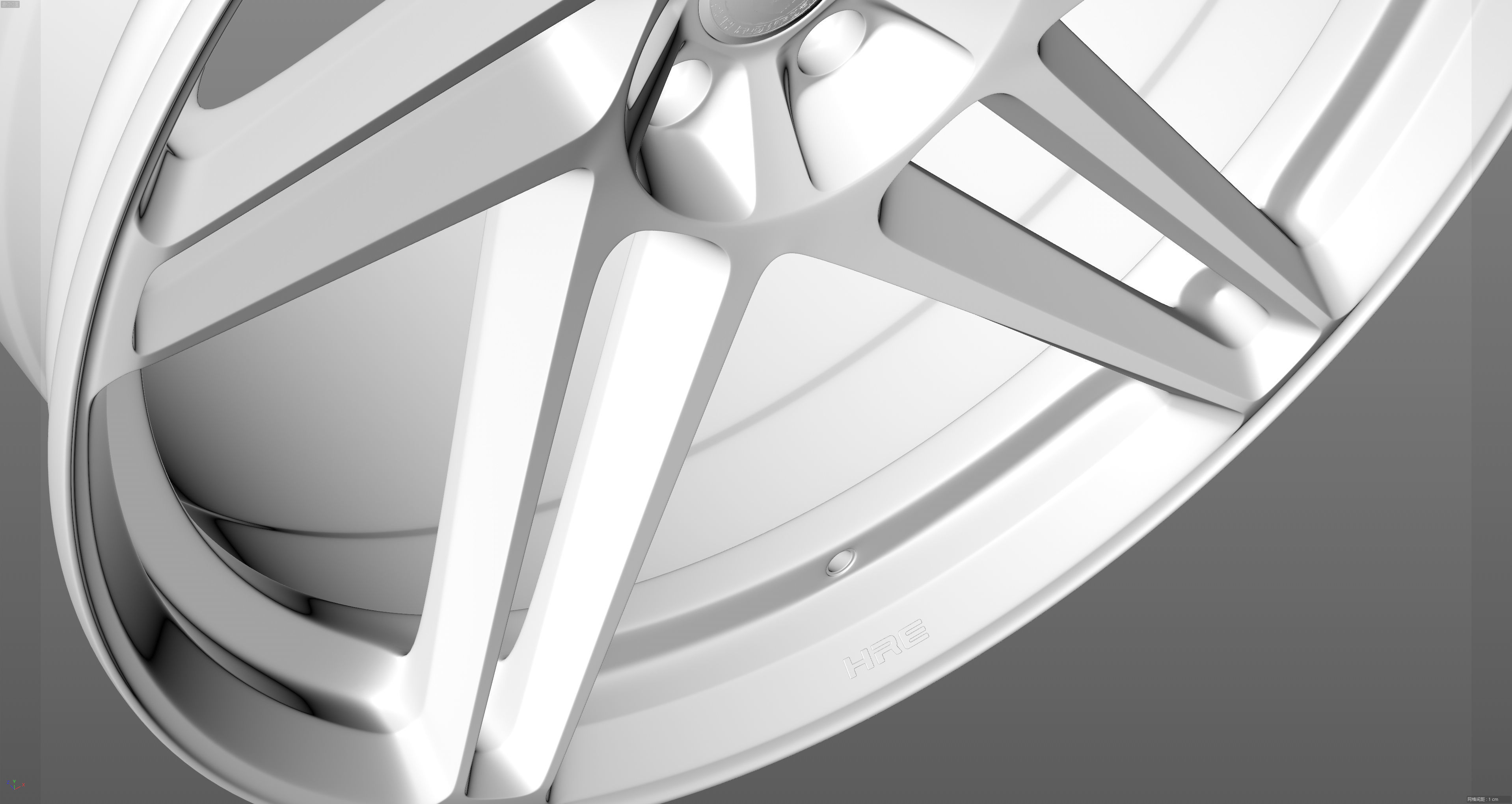 HRE RS307M Low-poly 3D model_17